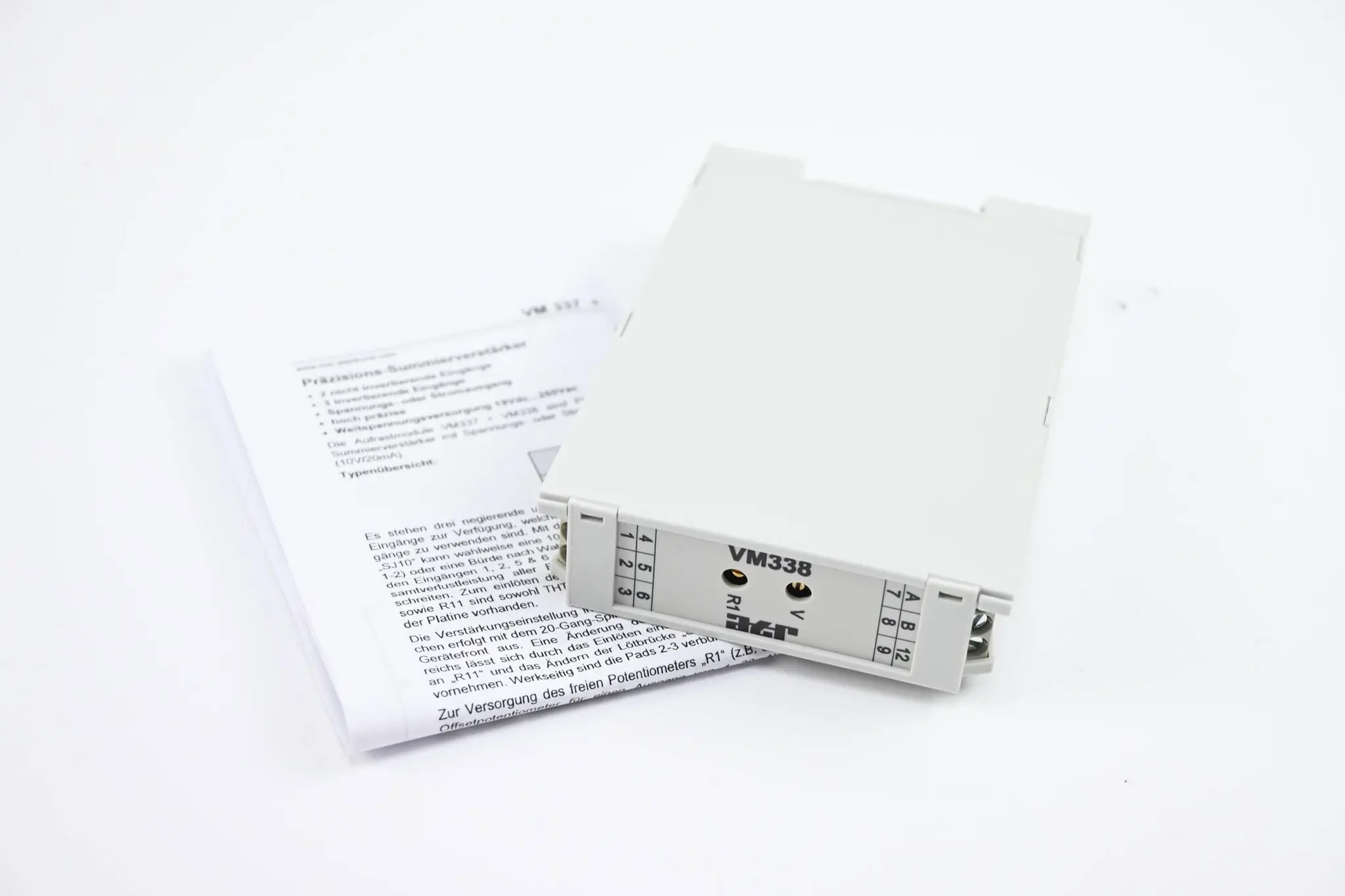 Produktfoto 1 von ATR Industrie-Elektronik Summierverstärker VM338 ( 21284539 )