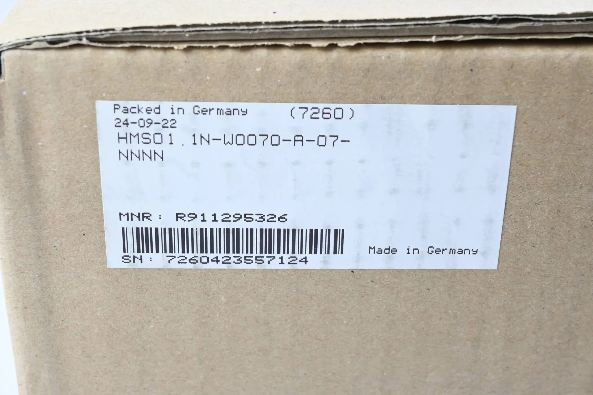 Produktfoto 1 von Rexroth IndraDrive Wechselrichter HMS01.1N-W0070-A-07-NNNN ( R911295326 )