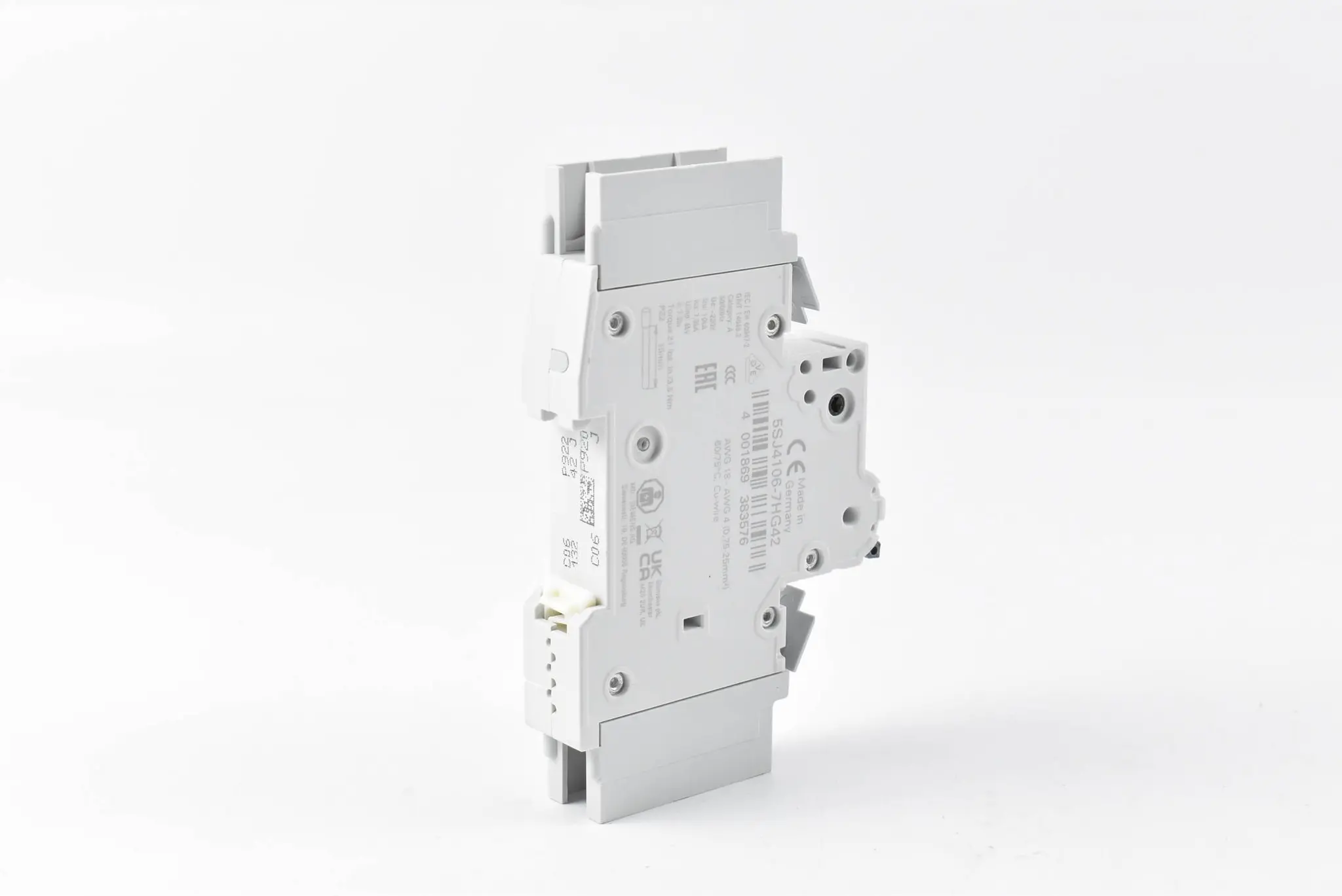 Produktfoto 1 von Siemens Leitungsschutzschalter 10kA 1-polig 5SJ4106-7HG42 ( 5SJ4 106-7HG42 )