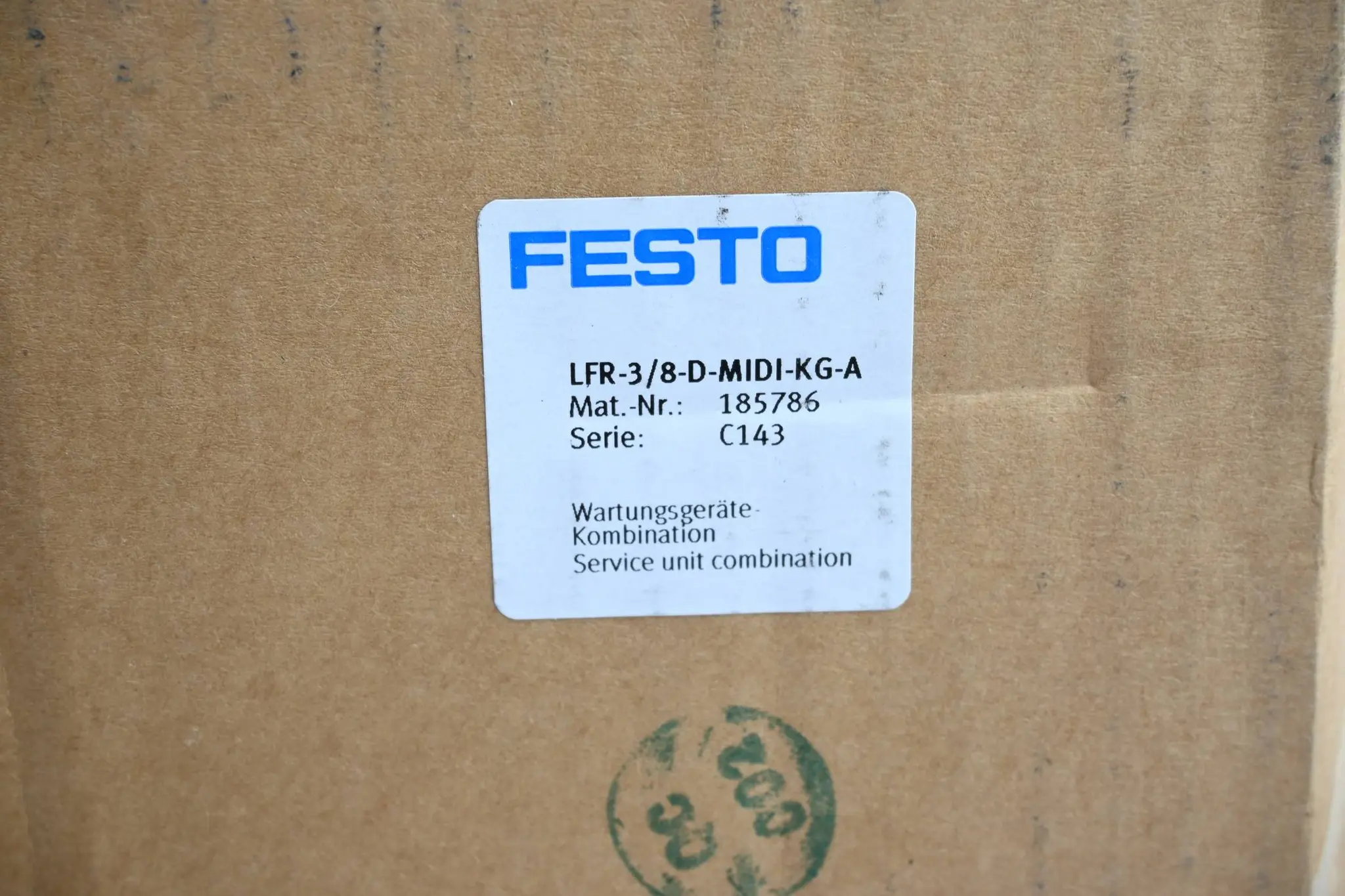 Produktfoto 1 von Festo Wartungseinheit LFR-3/8-D-MIDI-KG-A ( 185786 )