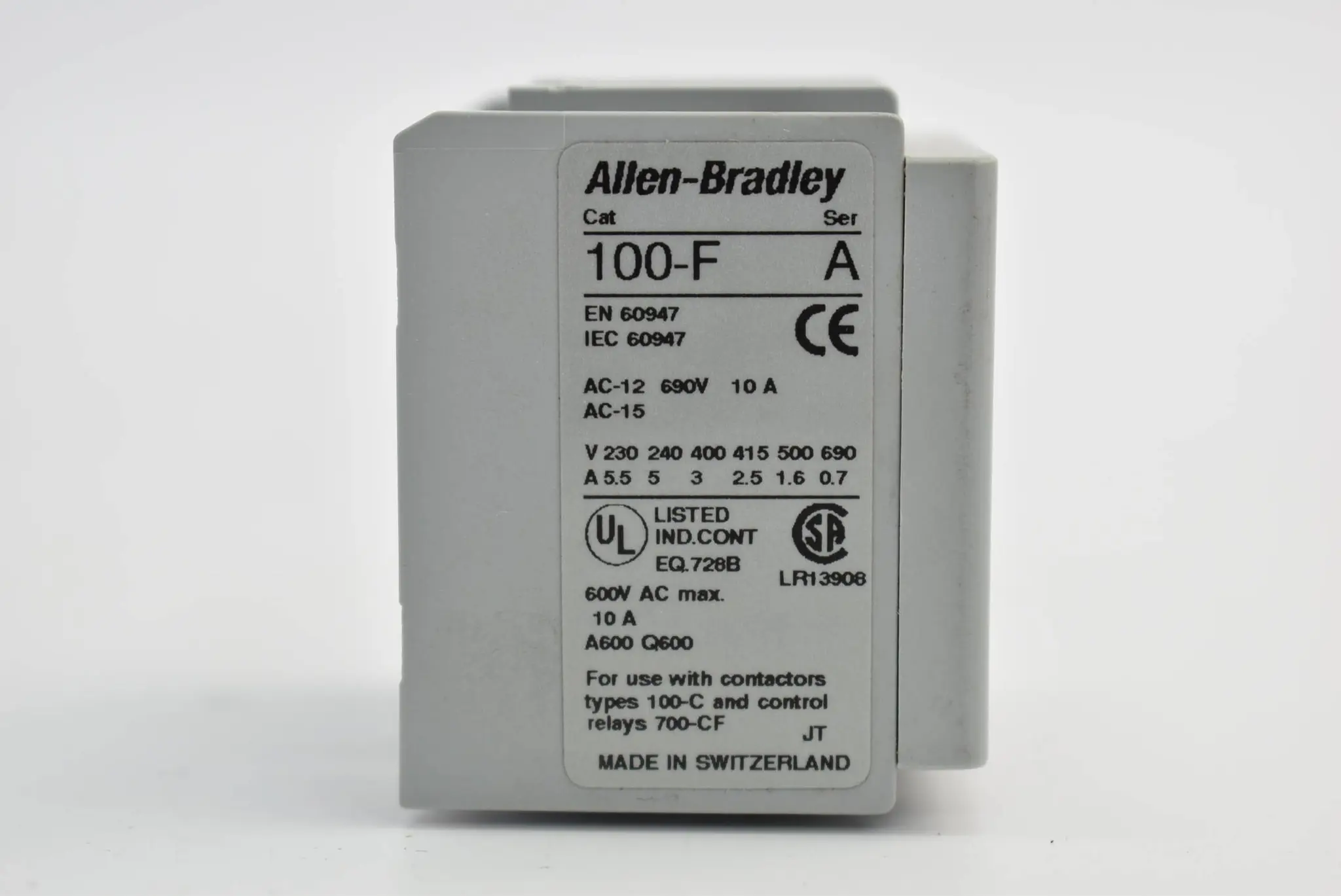 Produktfoto 1 von Allen-Bradley Hilfskontakt B22 690 V 10 A 100-F ( 60947 )