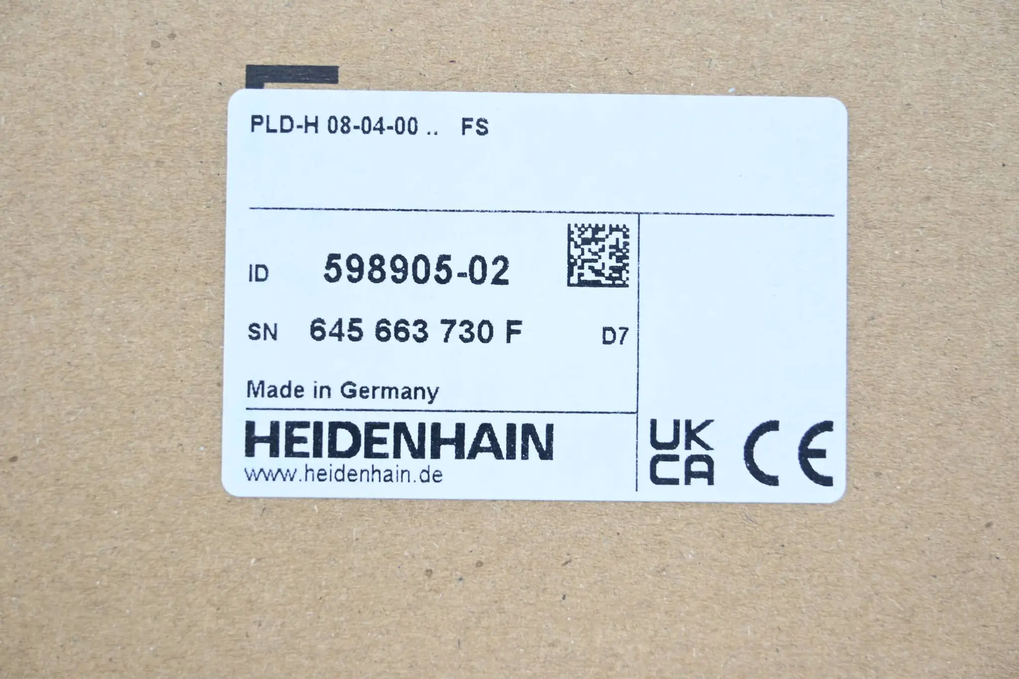 Produktfoto 1 von Heidenhain PLD-H 08-04-00 FS ( 598905-02 ) 598 905-02 Ver. D7