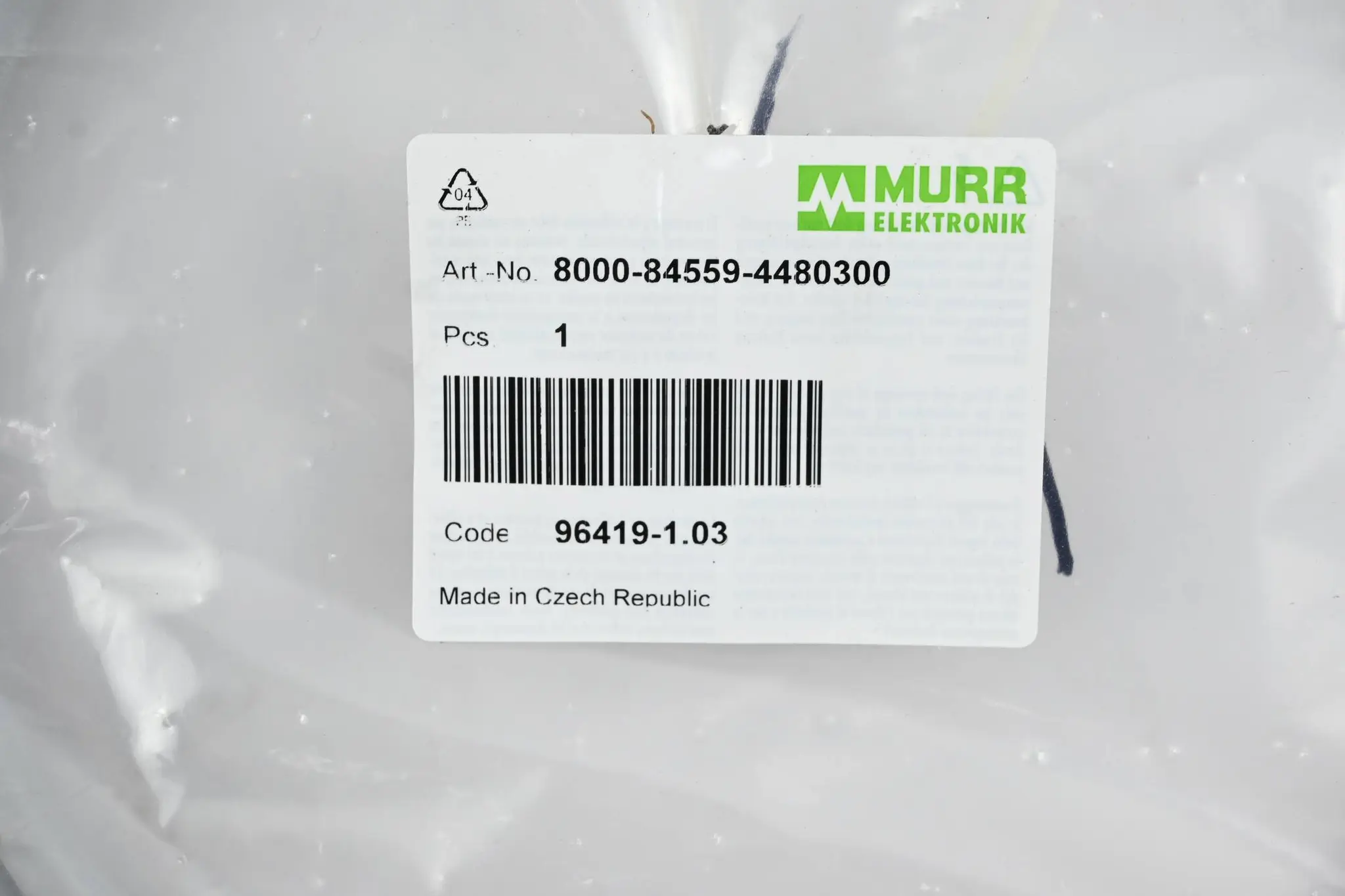 Produktfoto 1 von Murr Elektronik Haube mit Ltg. für Vert.M12, 4-fach 5pol. ( 8000-84559-4480300 )