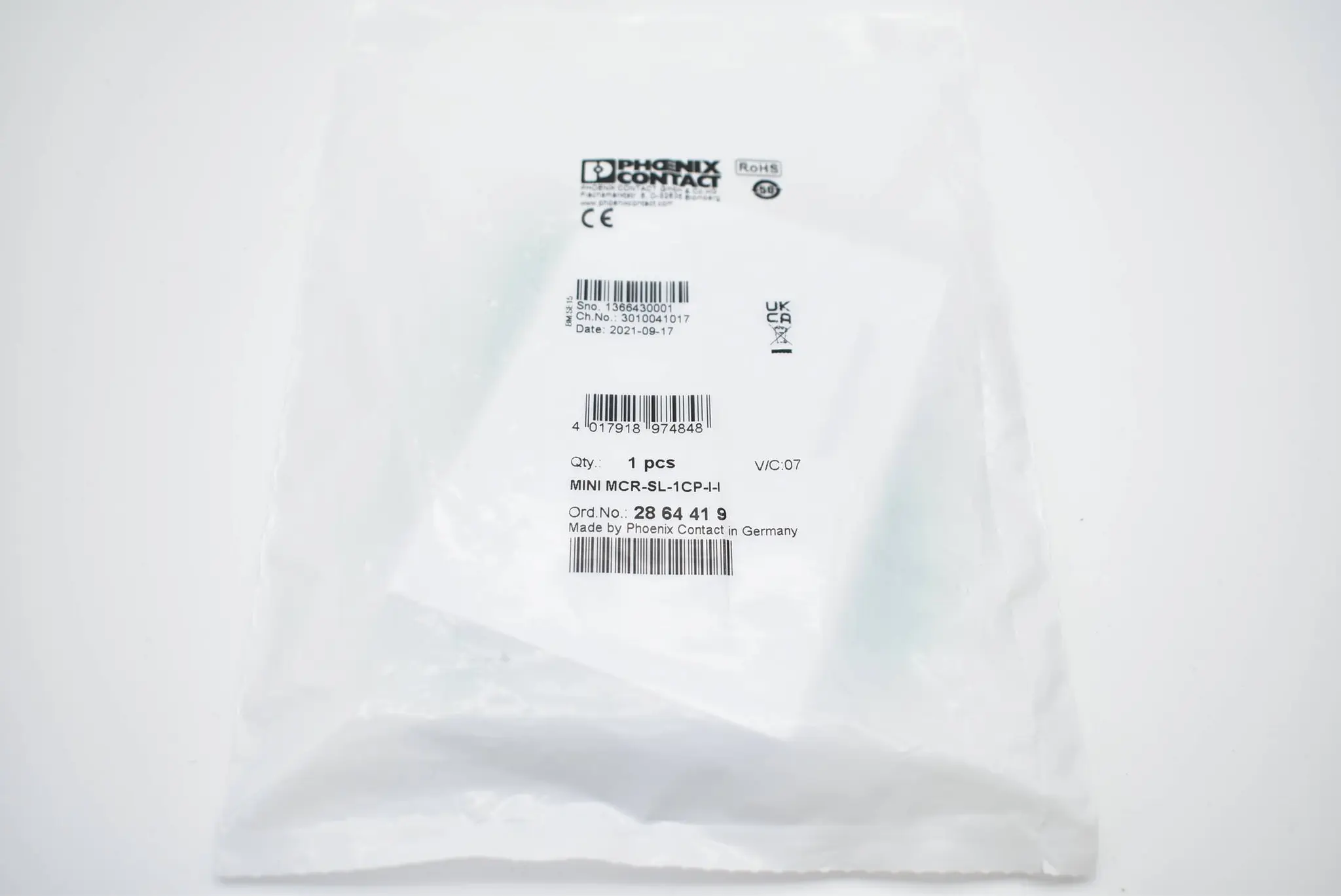 Produktfoto 1 von Phoenix contact Passivtrenner Mini MCR-SL-1CP-I-I ( 28 64 41 9 ) ( 2864419 )