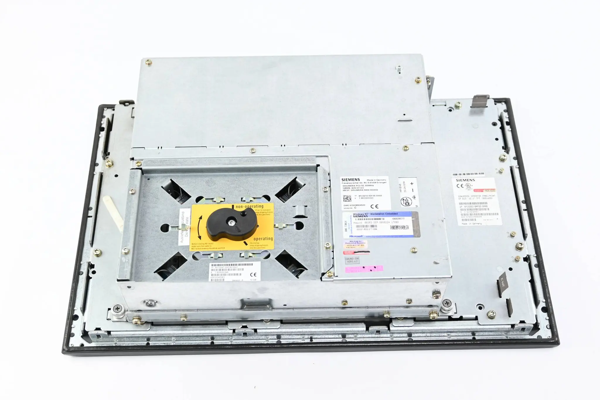 Produktfoto 1 von Siemens Panelfront OP012 6FC5203-0AF02-0AA0 Ver.F inkl. 6FC5210-0DF05-0AA0 Ver.C