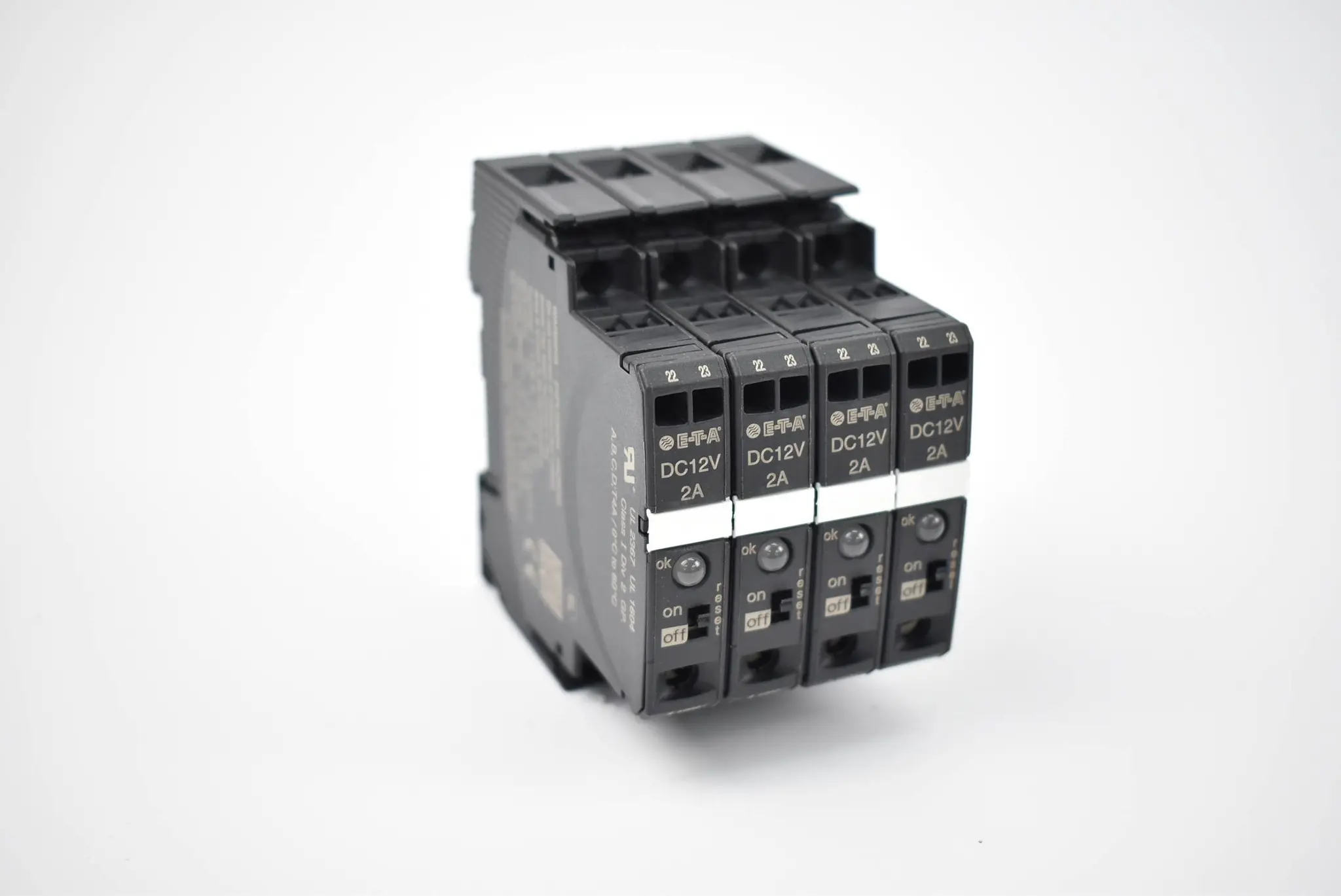 Produktfoto 1 von E-T-A 4x Elektronischer Sicherungsautomat ESX10-TC-124-DC12V-2A