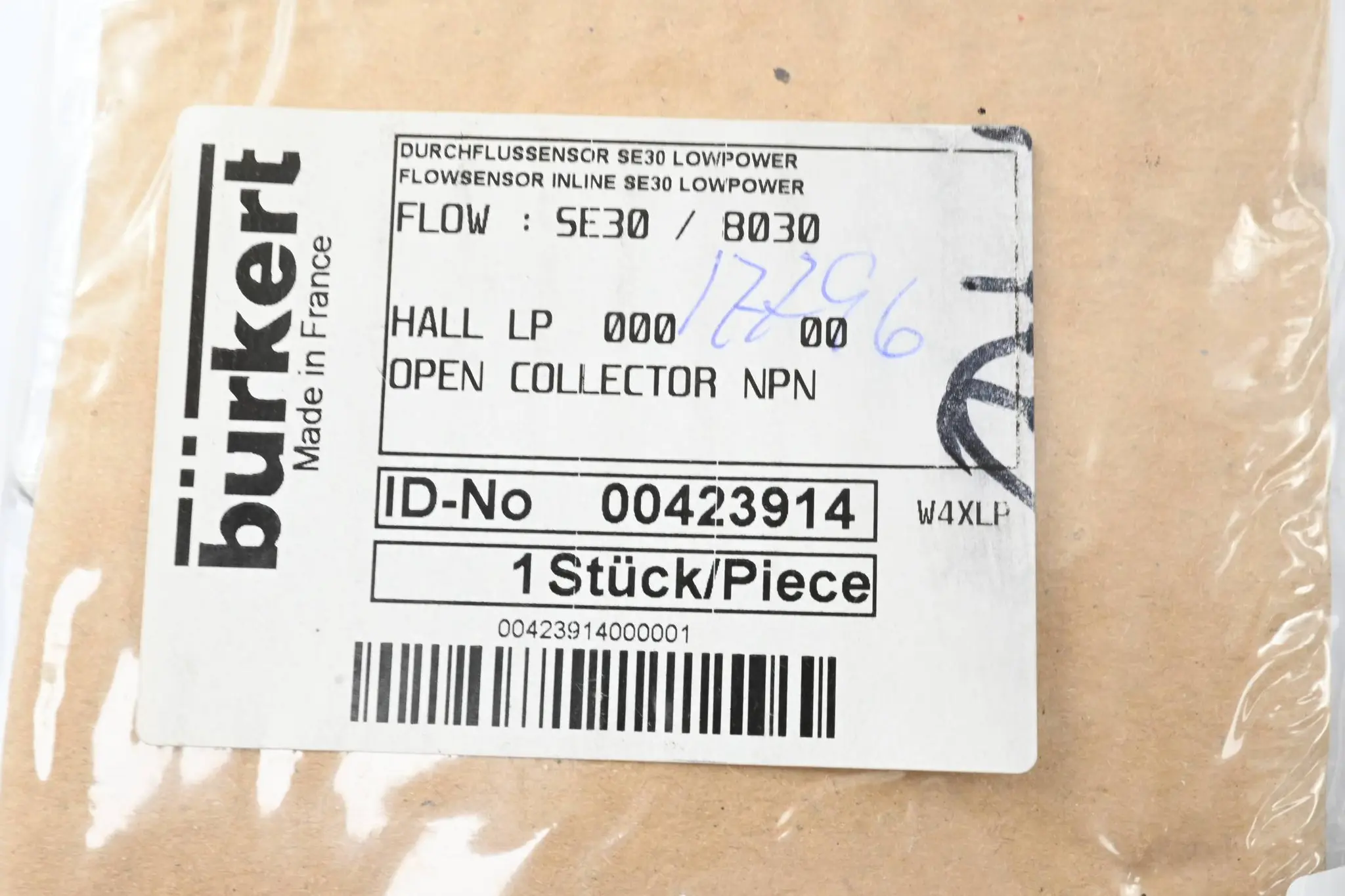 Produktfoto 1 von Bürkert Inline Durchflusssensor SE30 Lowpower 00423914