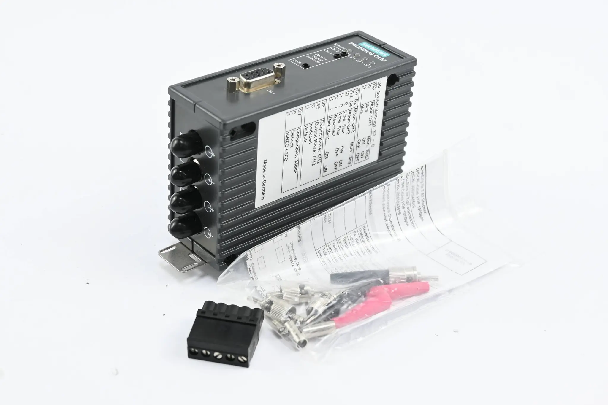 Produktfoto 1 von Siemens Simatic Profibus OLM/P12 6GK1502-3CA10 ( 6GK1 502-3CA10 )