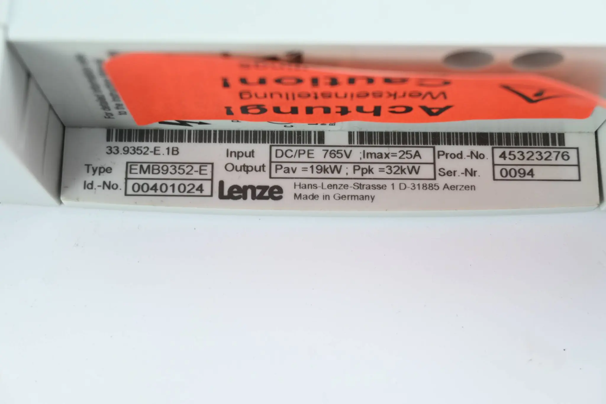 Lenze Bremsmodul EMB9352-E ( 00401024 ) 33.9352-E.1B