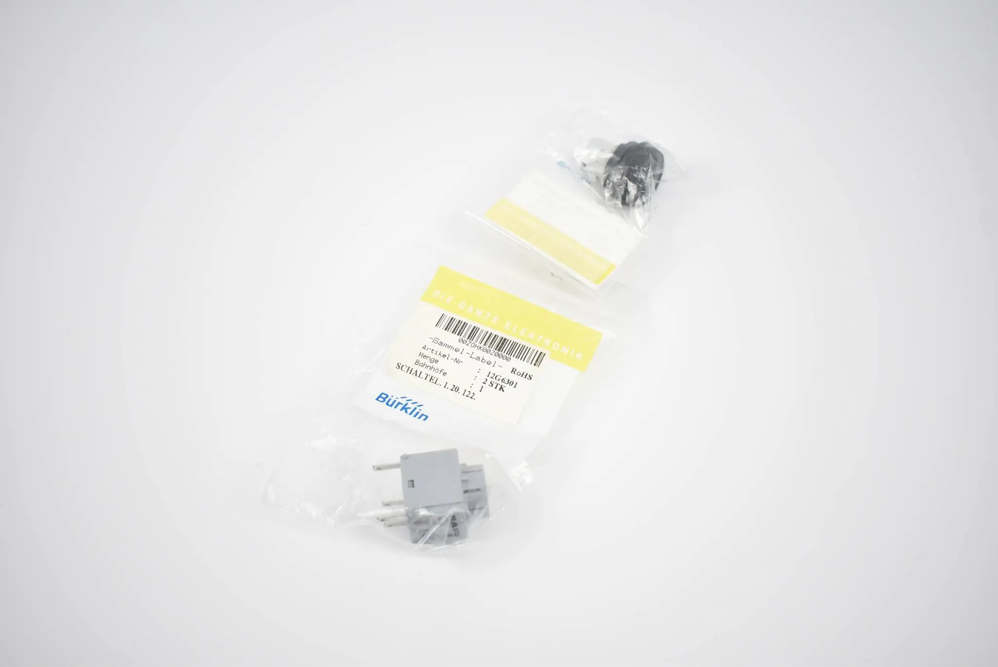 Produktfoto 1 von Bürklin Schaltelement 12G6301 ( 1.20.122 ) + Drucktaster 12G6384
