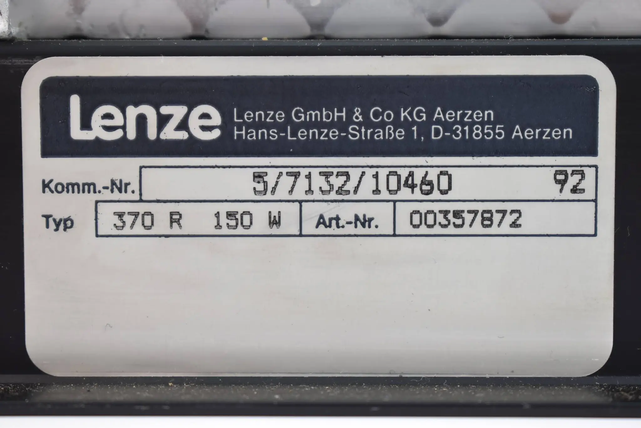 Produktfoto 1 von Lenze Bremswiderstand 370 R 150 W ( 00357872 ) 370R150W