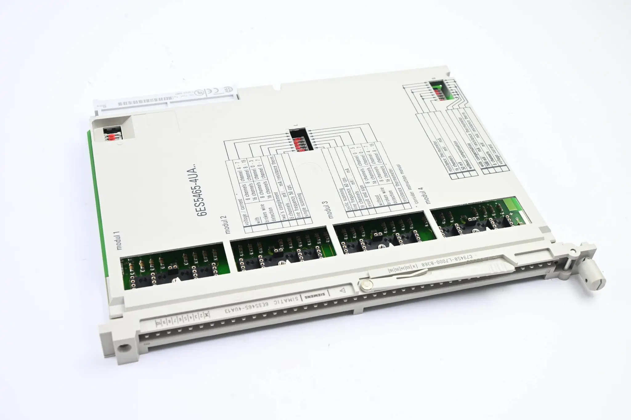 Produktfoto 1 von Siemens Simatic S5 Analog-Eingabemodul 6ES5465-4UA13 ( 6ES5 465-4UA13 )