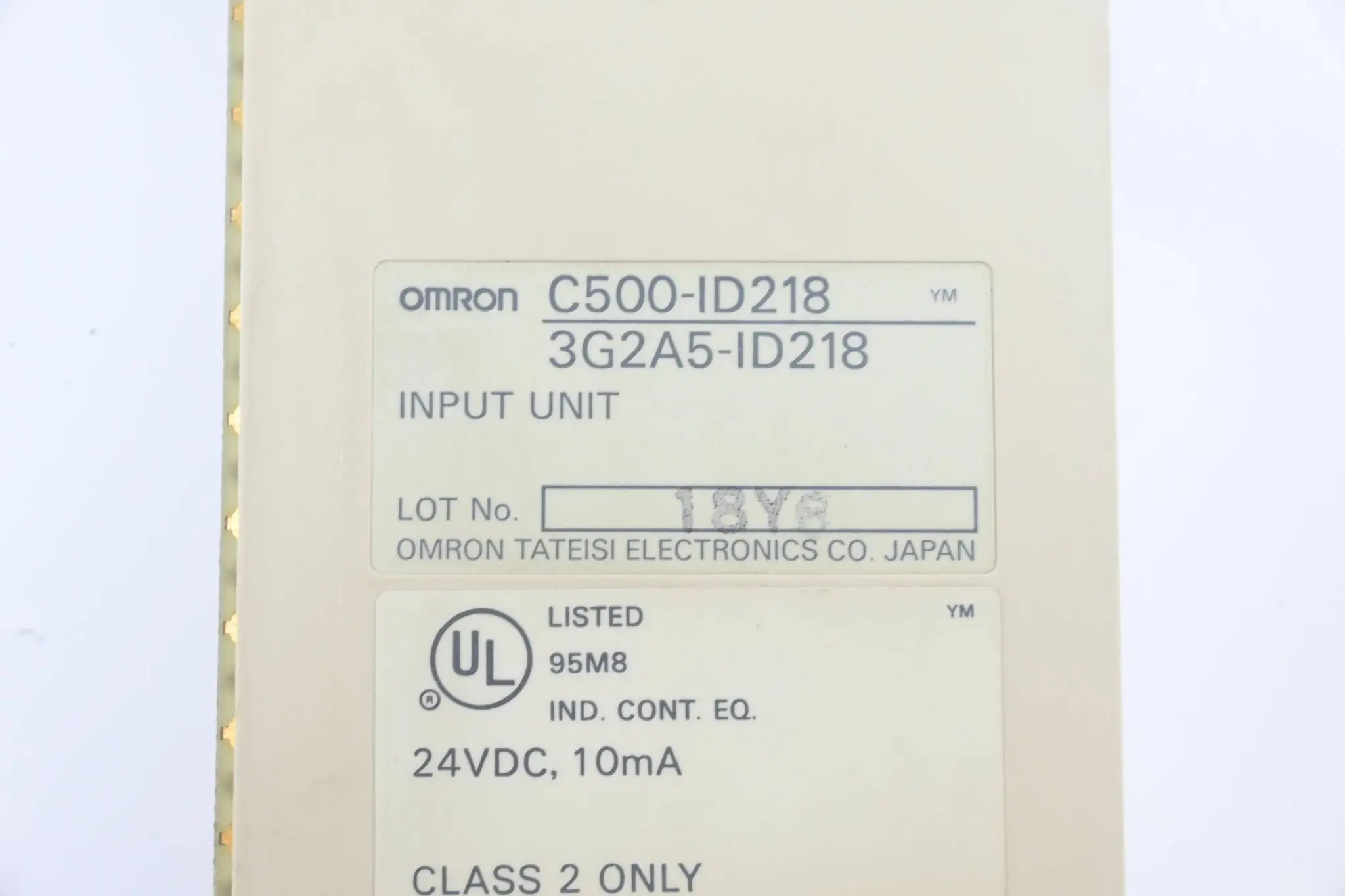 Produktfoto 1 von Omron Eingangsmodul C500-ID218 ( 3G2A5-ID218 )