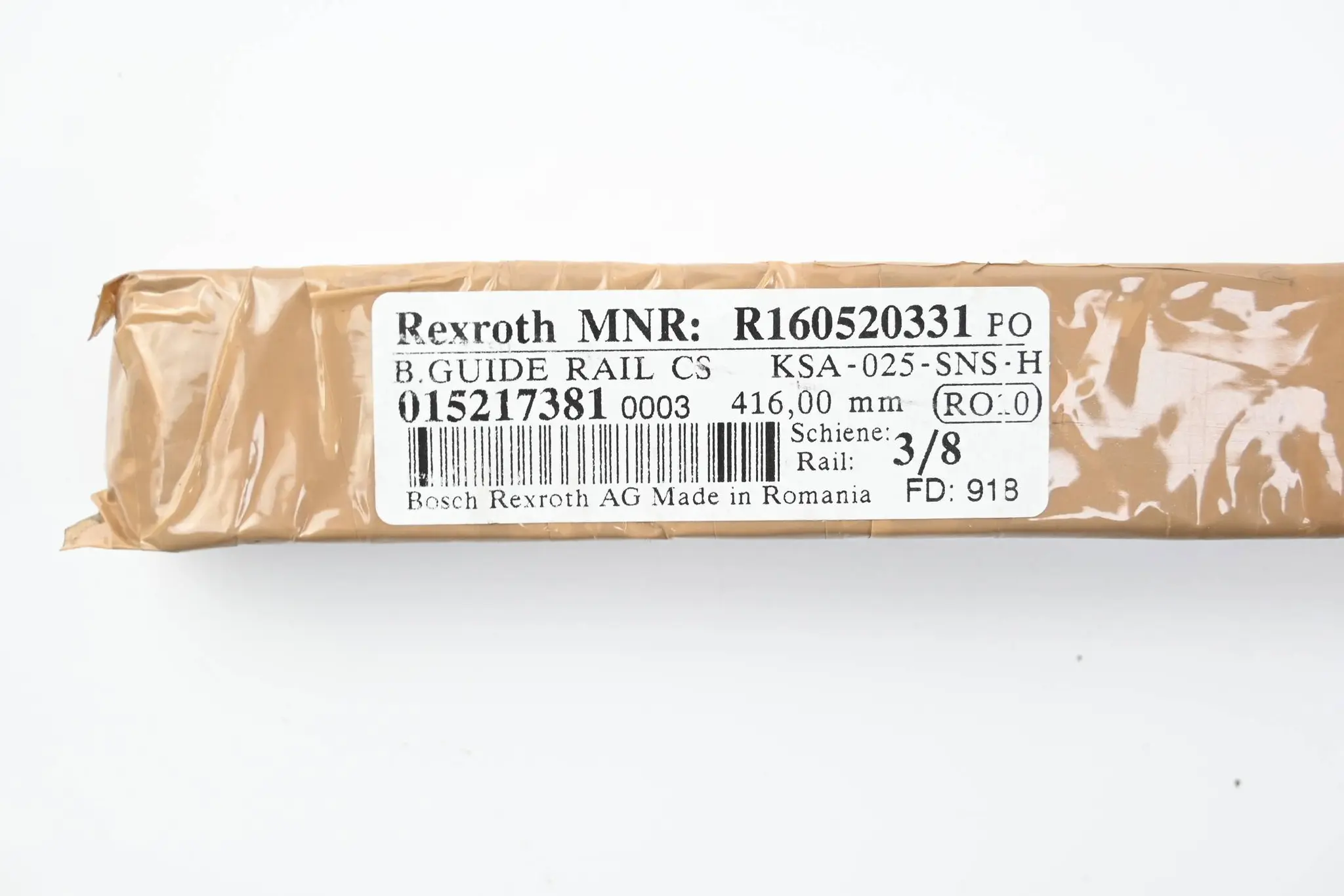 Produktfoto 1 von Rexroth Kugelschiene KSA-025-SNS-H-MA-AK ( R160520331 ) 416,00mm