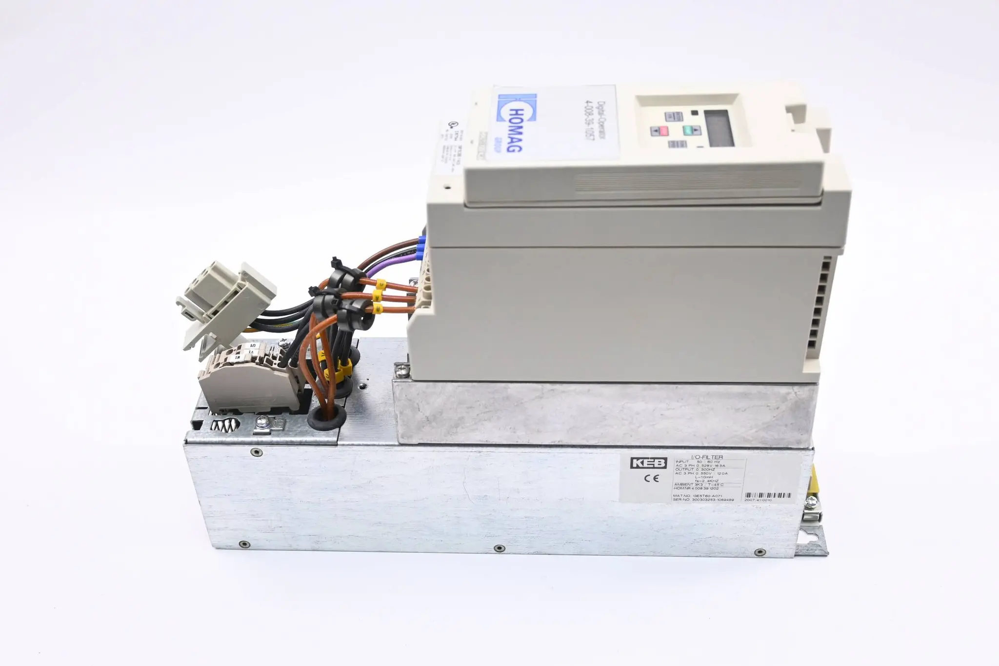 Produktfoto 1 von KEB Homag Frequenzumrichter 09F5CBB-YA00 inkl. 13E5T60-A071 + 00F5060-1000