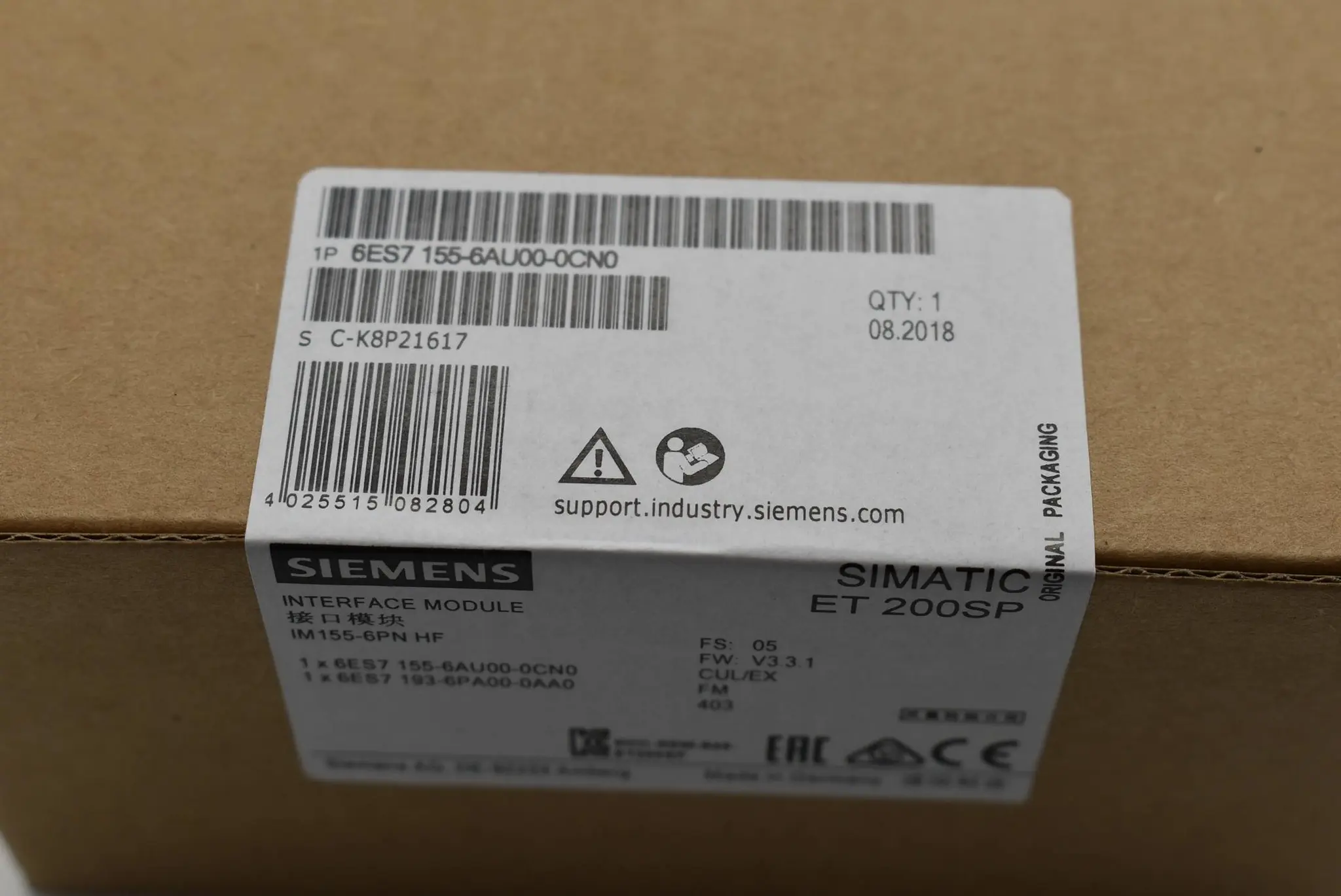 Produktfoto 1 von Siemens simatic ET200SP 6ES7 155-6AU00-0CN0 ( 6ES7155-6AU00-0CN0 )