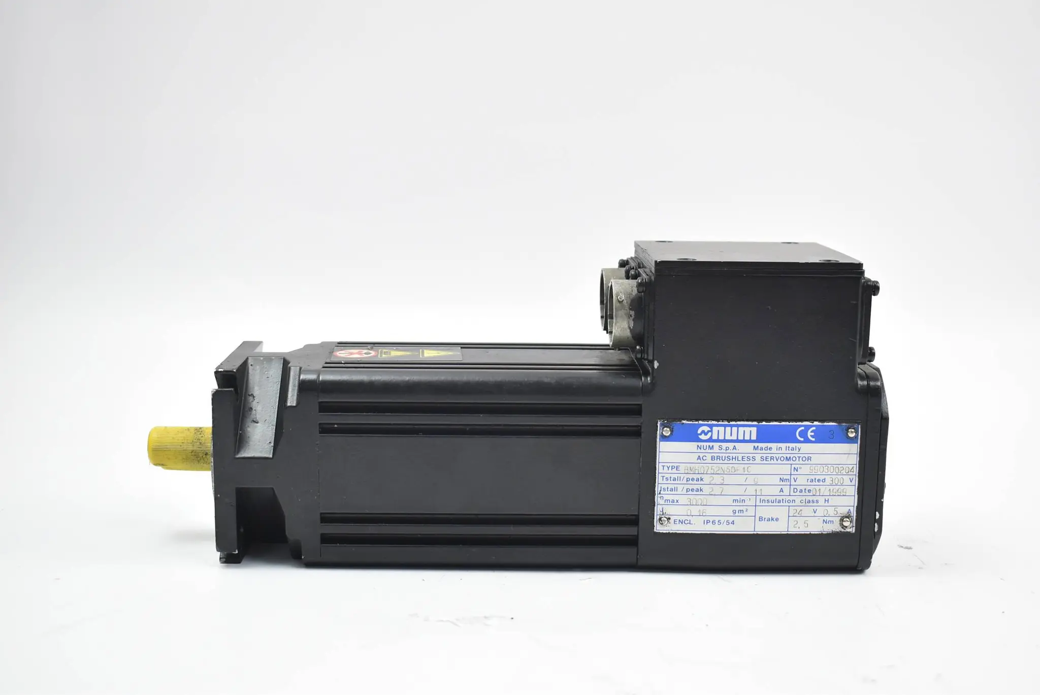 Produktfoto 1 von NUM Servomotor 9Nm 300V 11A 24V ( BMH0752N5BF1C )