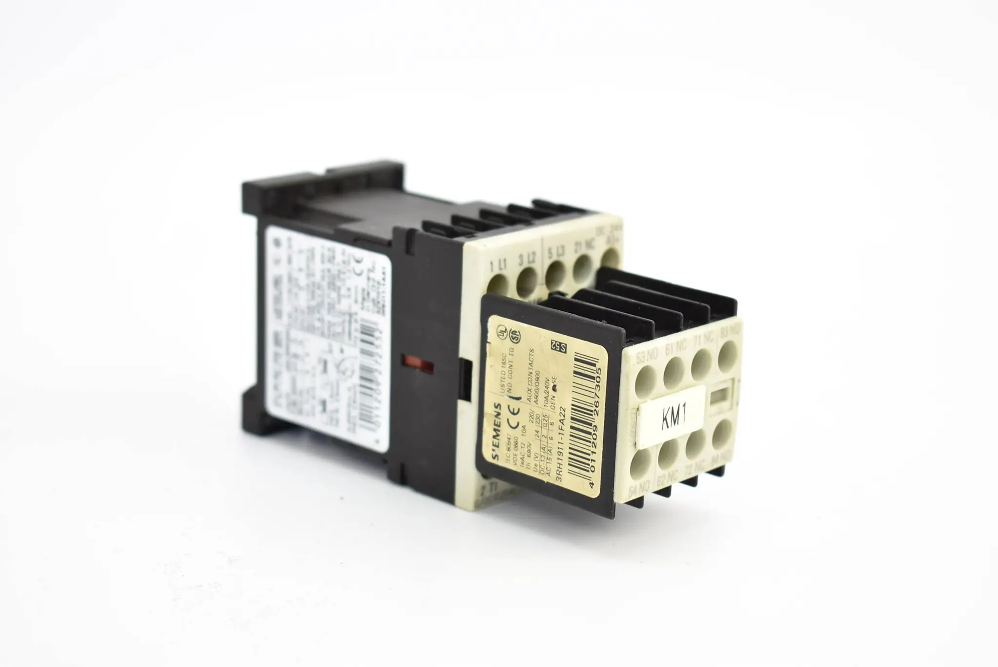 Produktfoto 1 von Siemens sirius 3 R Schütz 3RT1015-1BB42 inkl. 3RH1911-1FA22