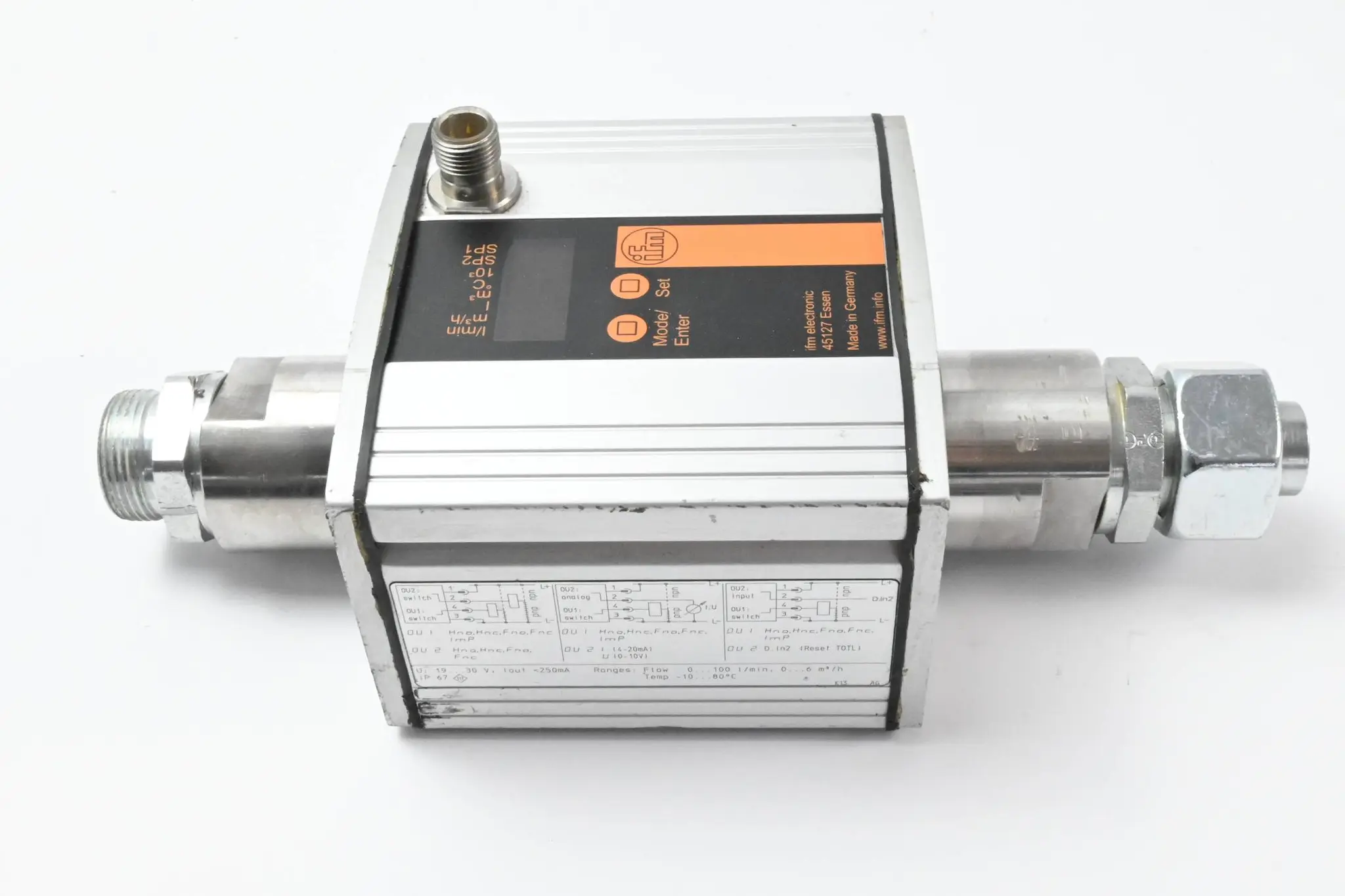 Produktfoto 1 von Ifm Ultraschall-Durchflusssensor SU8000 SUR11HGBFRKG/W/US-100-IPF