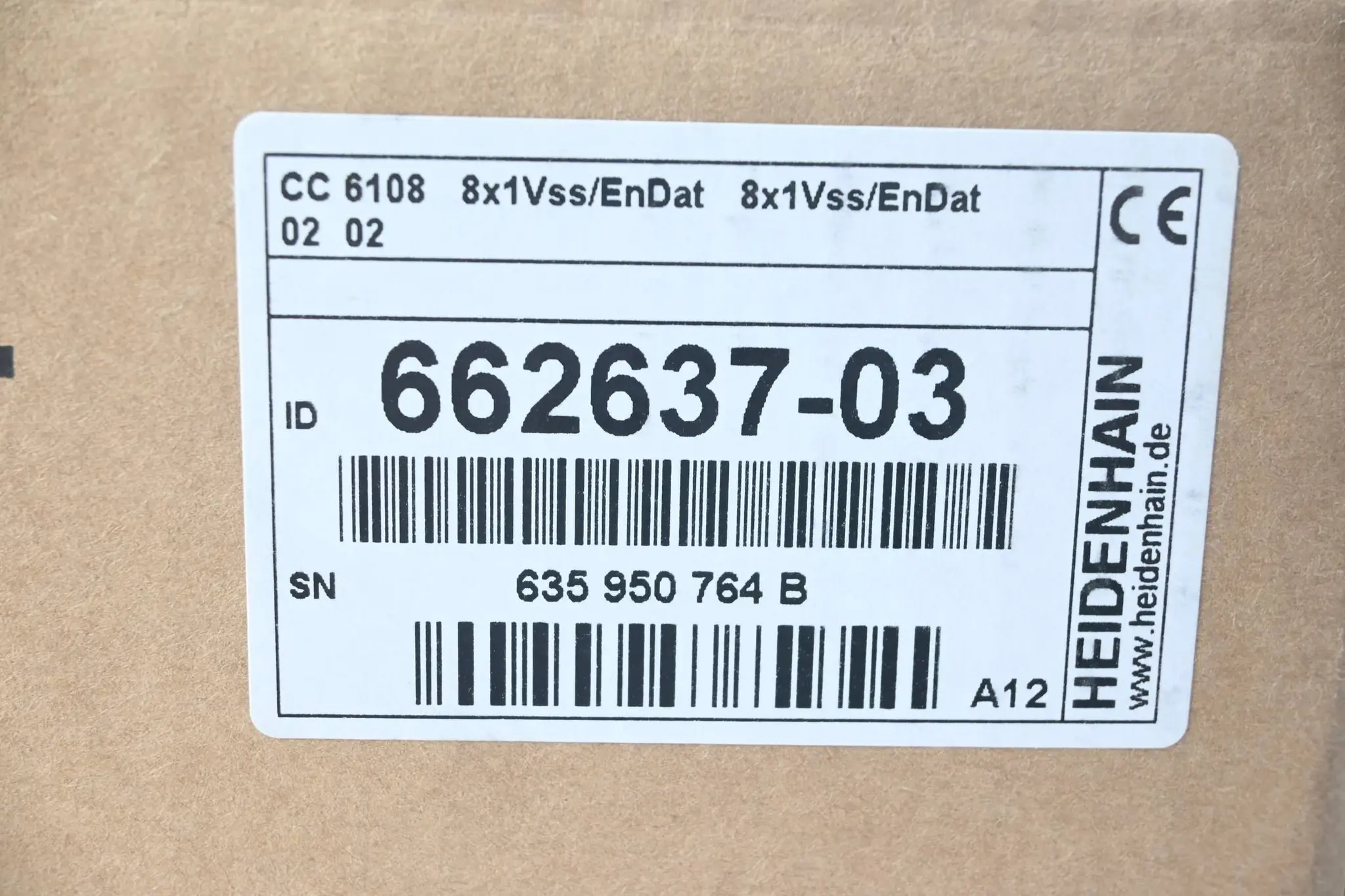 Produktfoto 1 von Heidenhain Regeleinheit CC 6108 8x1Vss/EnDat 8x1Vss/EnDat 0202 ( 662637-03 ) A12