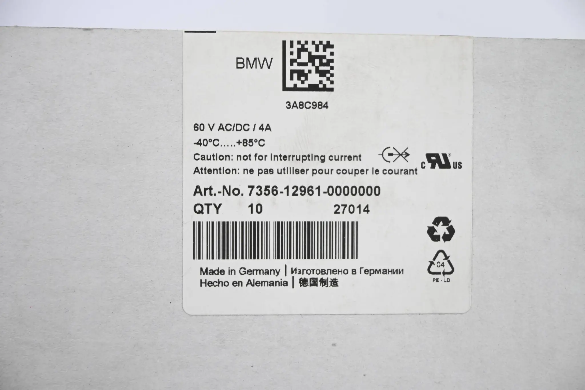 Produktfoto 1 von Murr Elektronik 10 Stück M12-Steckverbinder ( 7356-12961-0000000 )