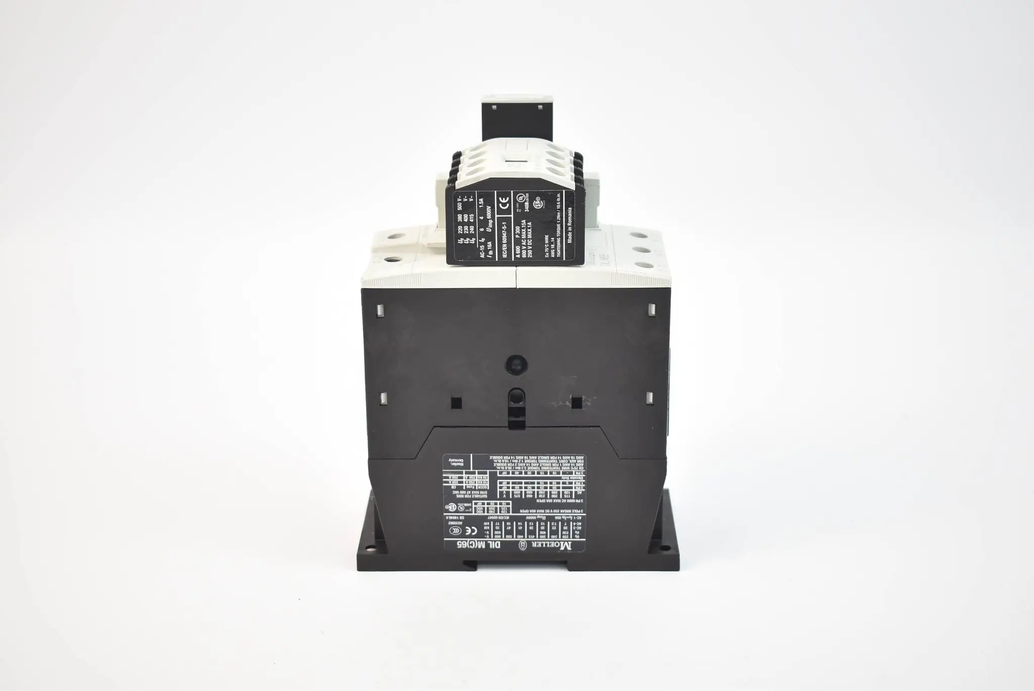 Produktfoto 1 von Moeller Leistungsschütz DIL M65 + Hilfsschütz DIL M150-XHI22 + DIL M95-XSPR 240