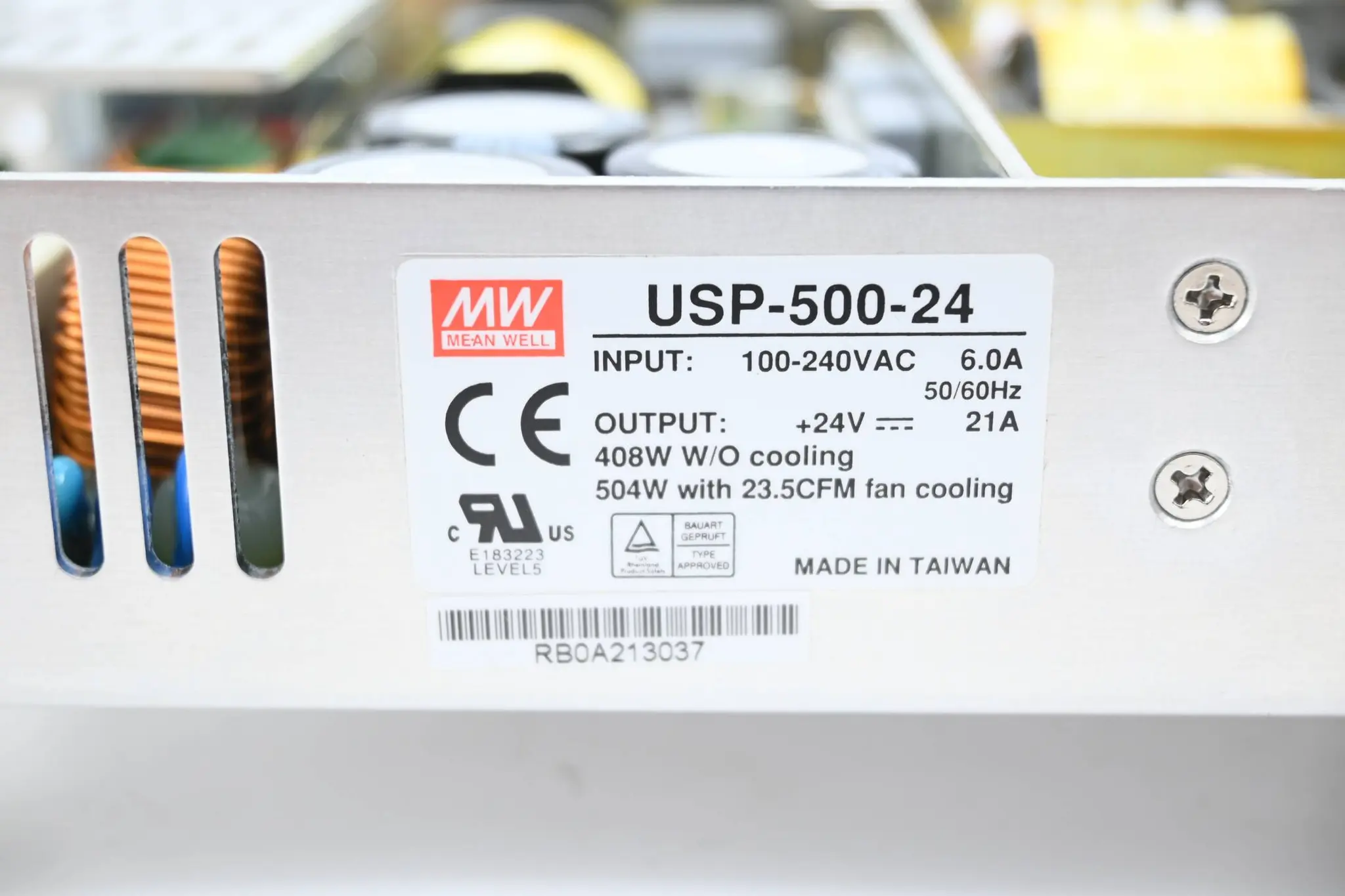 Produktfoto 1 von Mean Well Schaltnetzteil UPS-500-24