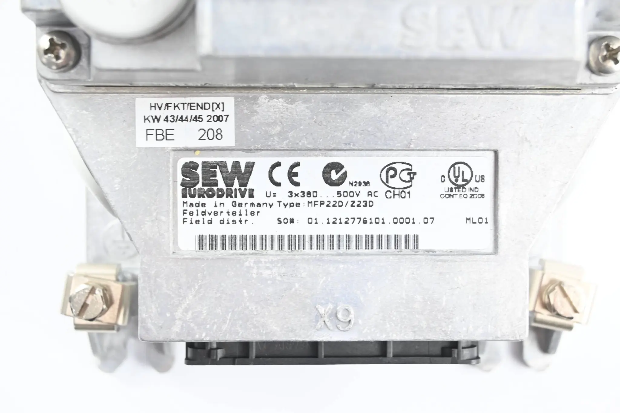 Produktfoto 1 von SEW-Eurodrive Anschlusseinheit MFZ23D inkl. Profibusmodul MFP22D