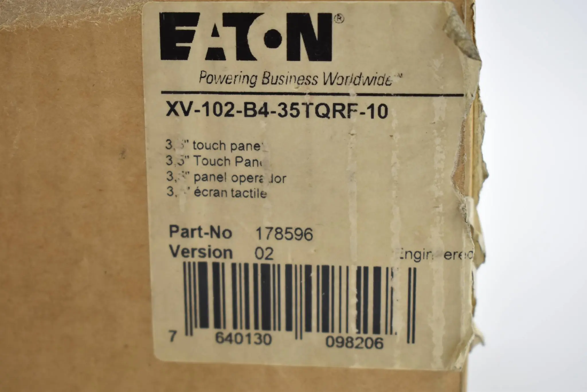 Produktfoto 1 von EATON XV-102 3,5" Touch panel XV-102-B4-35TQRF-10