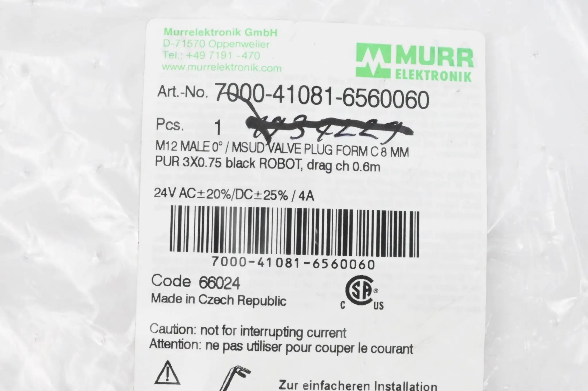 Murr Elektronik Steckverbinder 7000-41081-6560060