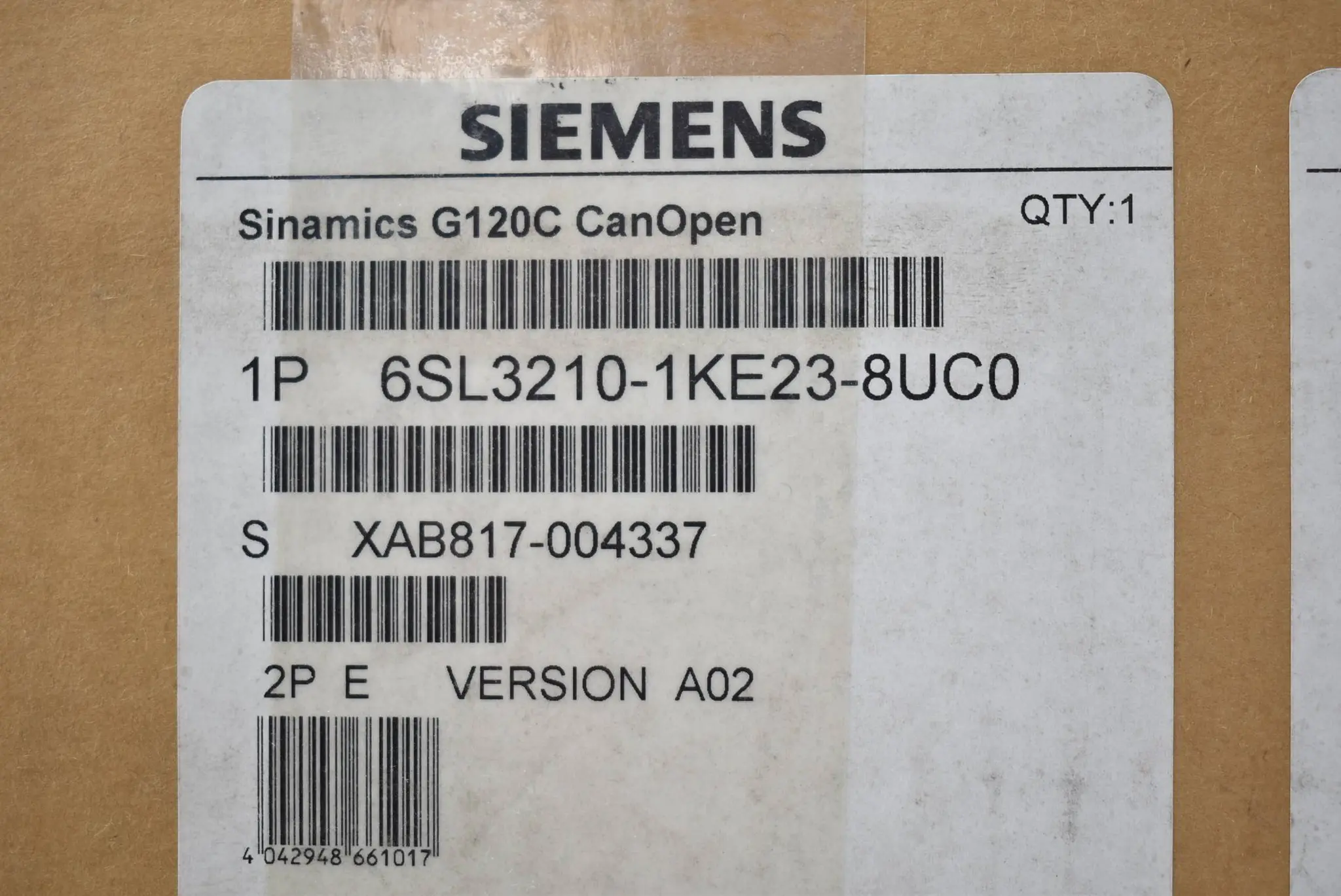 Produktfoto 1 von Siemens sinamics G120C 6SL3 210-1KE23-8UC0 ( 6SL3210-1KE23-8UC0 ) E.A02 (18,5kW)