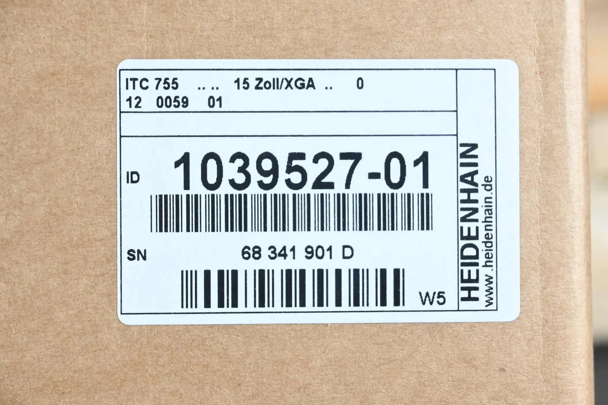 Produktfoto 1 von Heidenhain Touch-Bildschirmeinheit ITC 755 15Zoll/XGA ( 1039527-01 ) Ver. W5