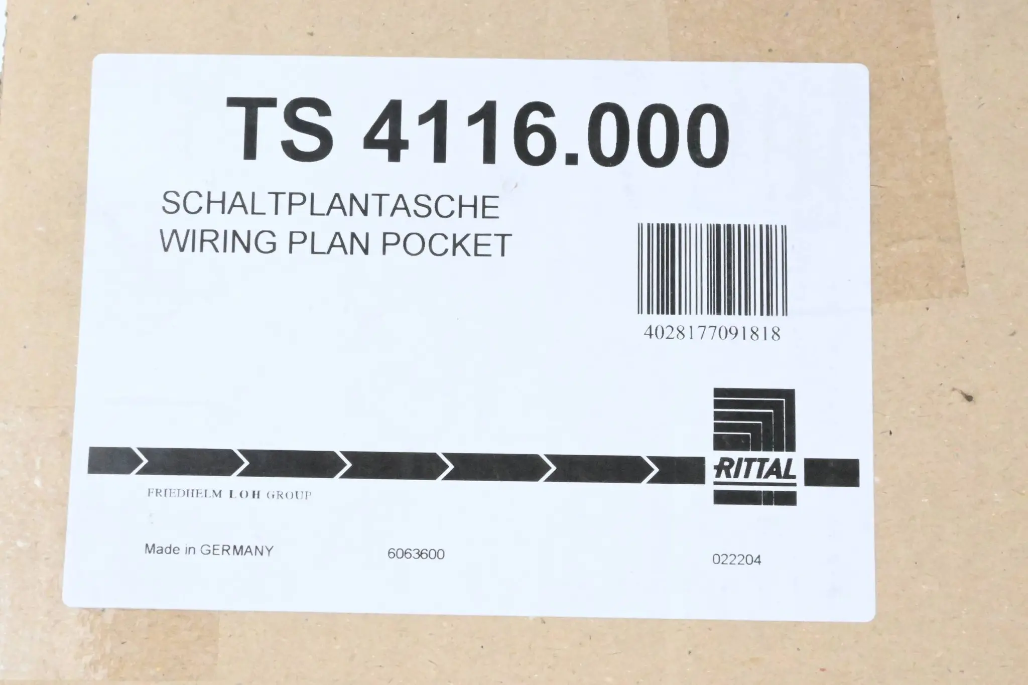 Produktfoto 1 von Rittal Schaltplantasche aus Stahlblech TS4116.000 ( TS 4116.000 )
