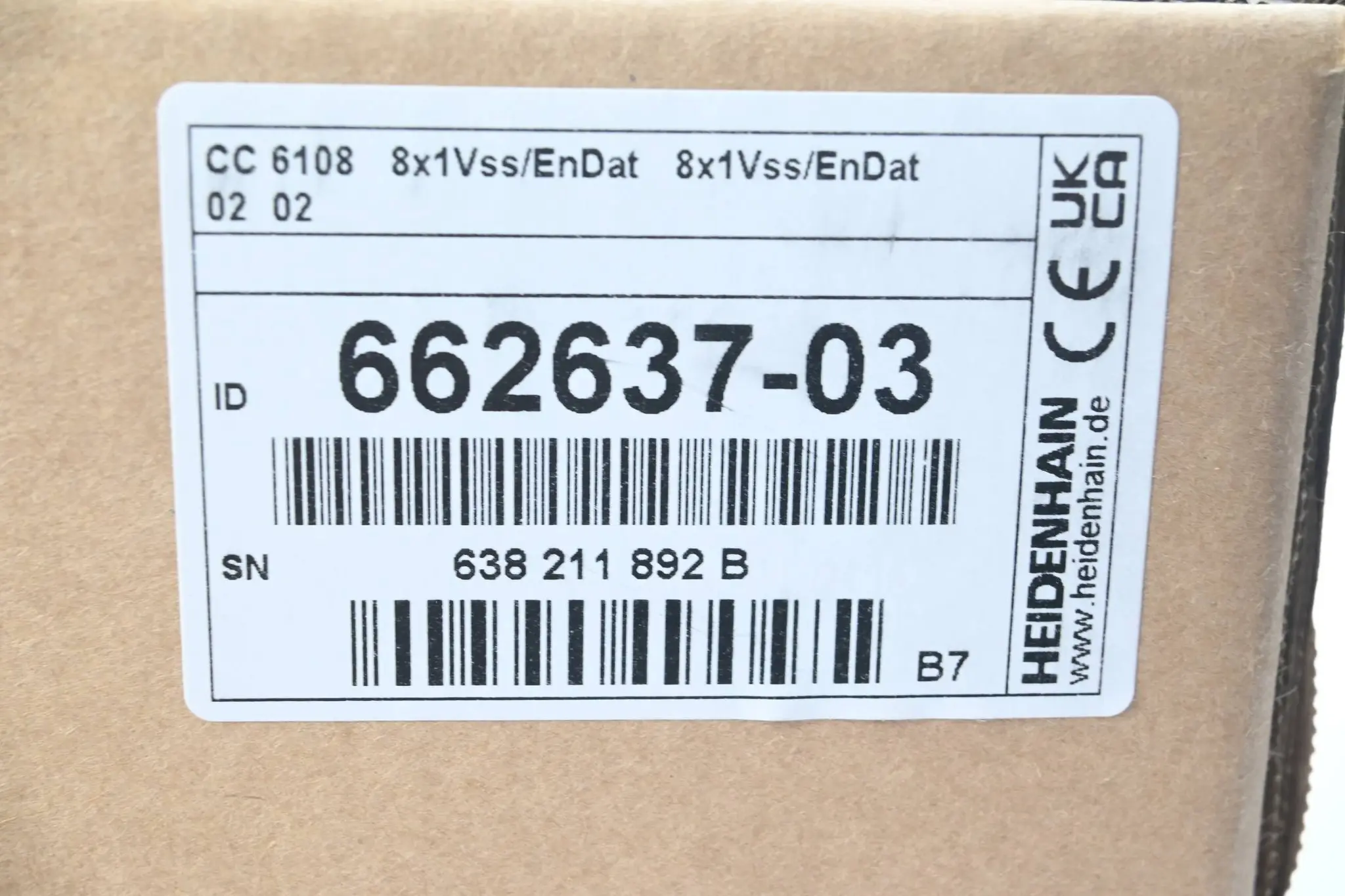 Produktfoto 1 von Heidenhain Regeleinheit CC 6108 8x1Vss/EnDat 8x1Vss/EnDat 02 02 ( 662637-03 ) B7