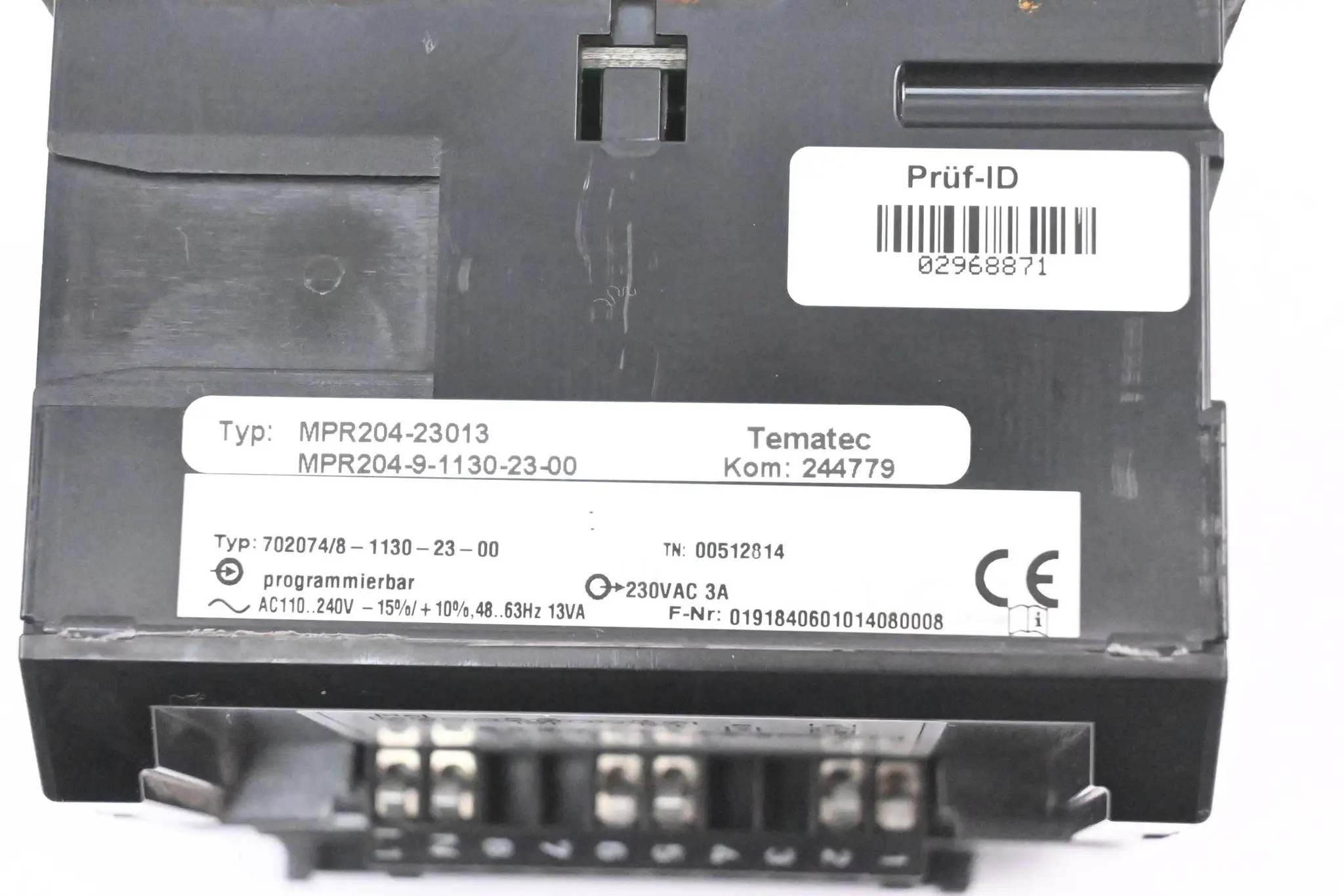 Produktfoto 1 von Tematec Operator Panel MPR204-23013