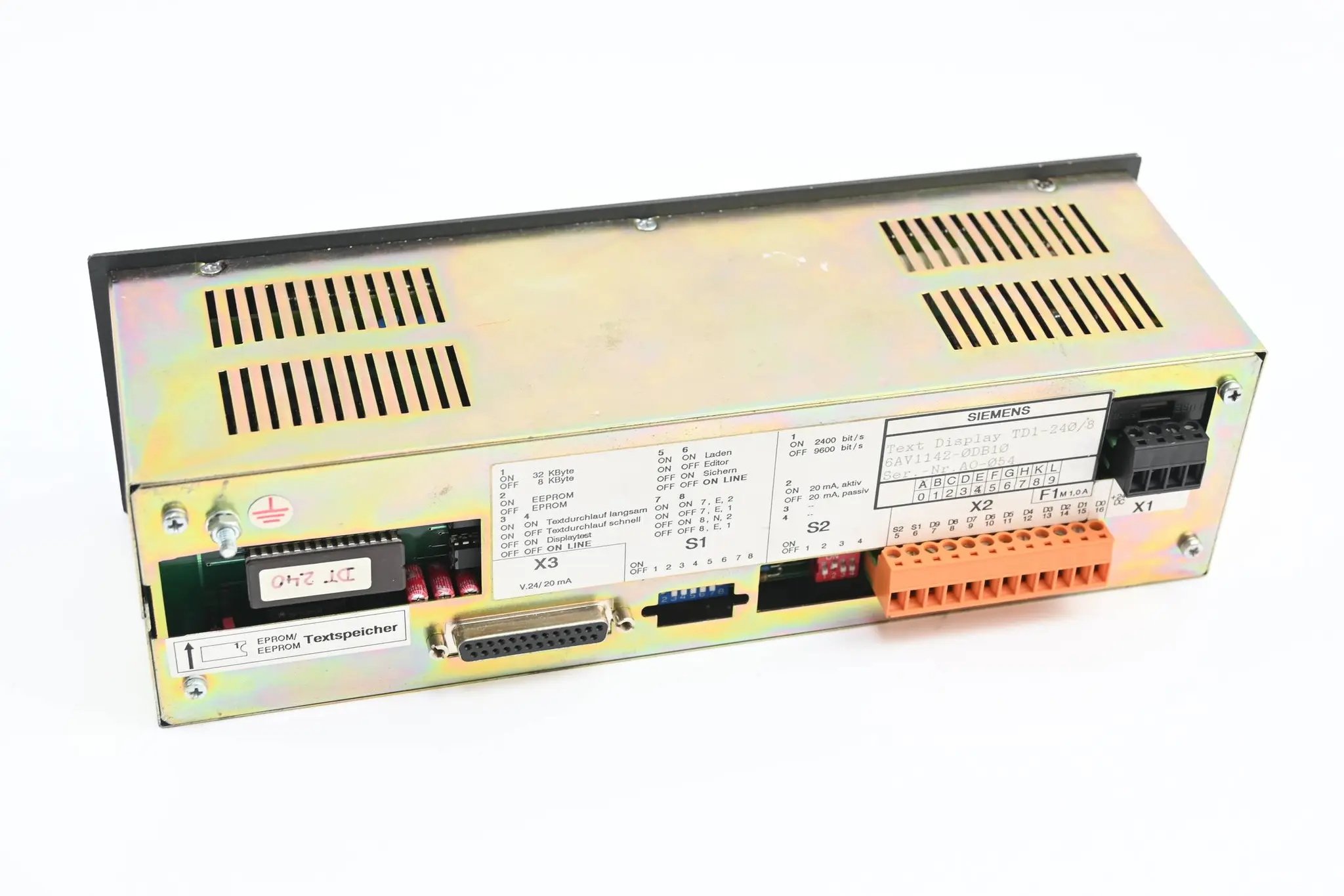 Produktfoto 1 von Siemens Text Display TD1-240/8 6AV1142-0DB10 ( 6AV1 142-0DB10 ) Ver. A4