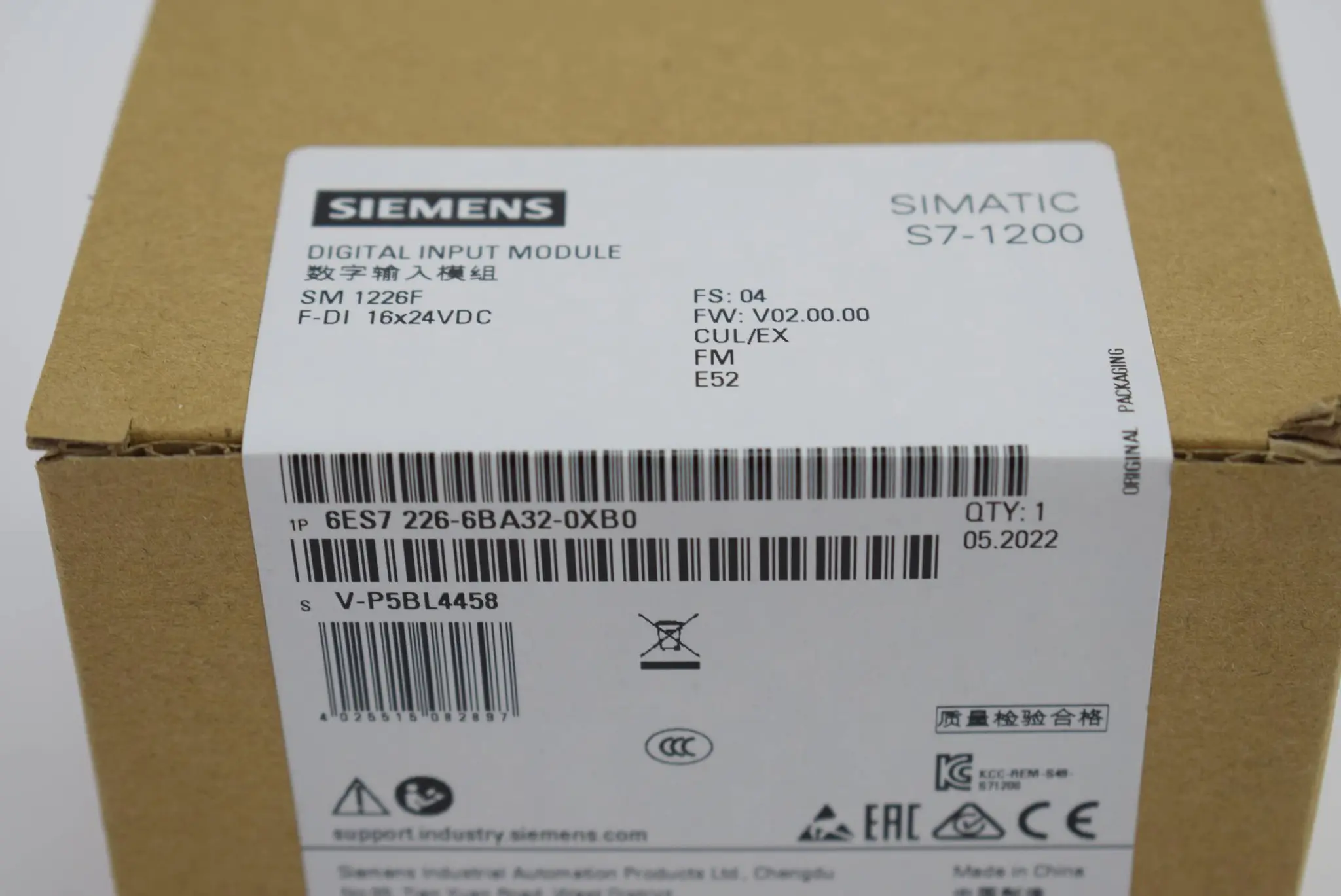 Produktfoto 1 von Siemens simatic S7-1200 6ES7226-6BA32-0XB0 ( 6ES7 226-6BA32-0XB0 ) E4