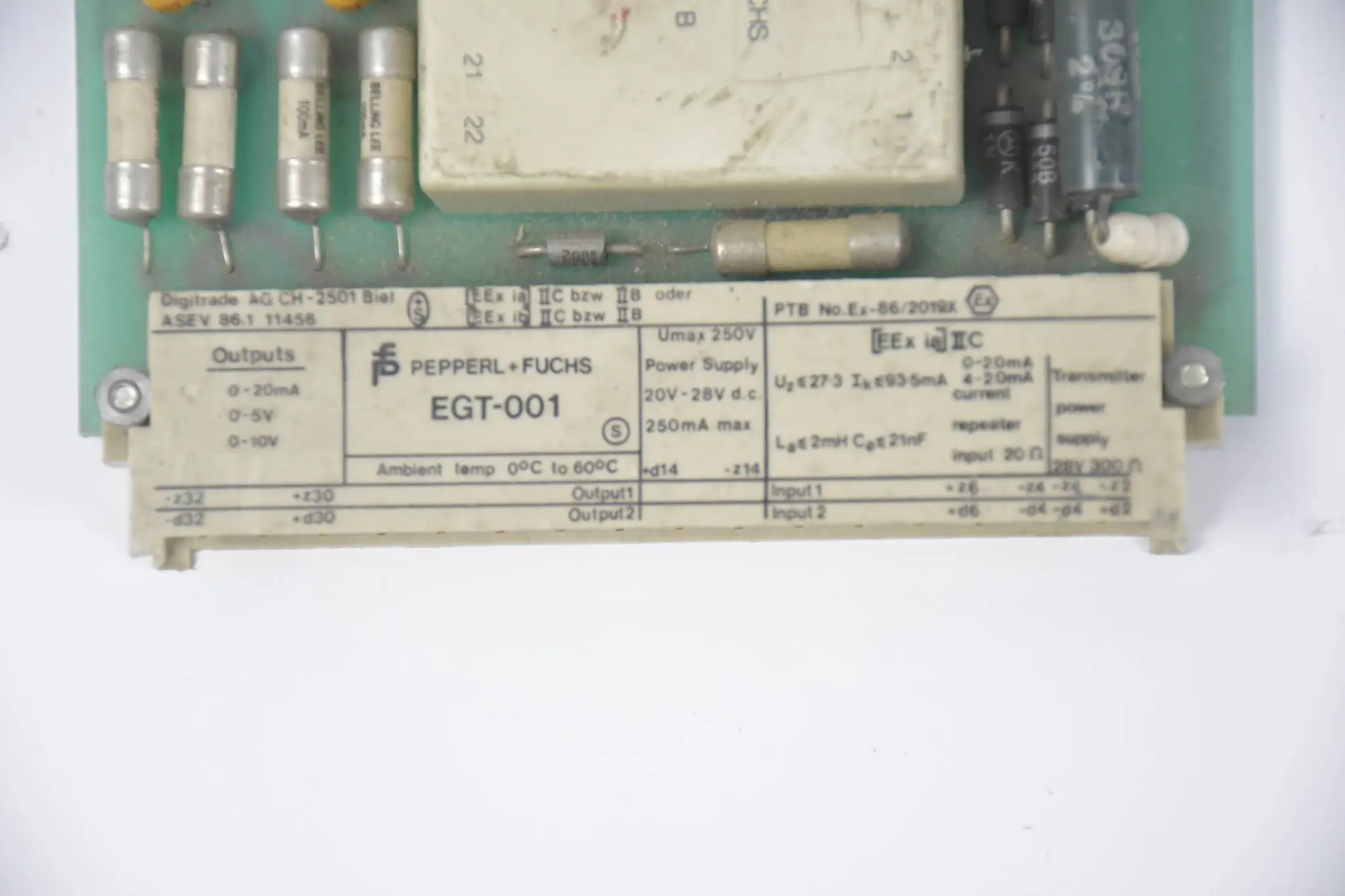 Produktfoto 1 von Pepperl+Fuchs Messkarte EGT-001