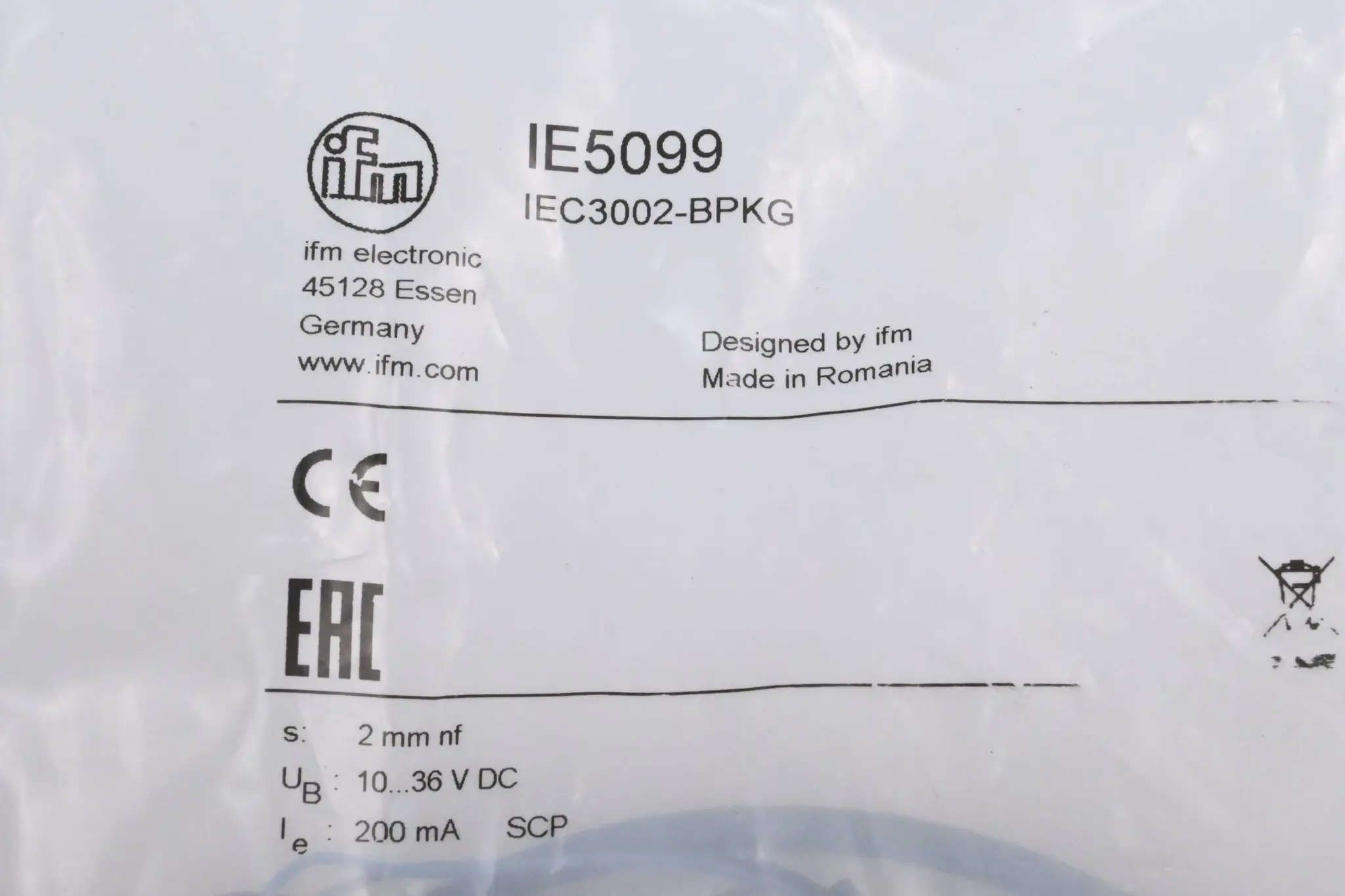 Produktfoto 1 von Ifm Induktiver Sensor IE5099 ( IEC3002-BPKG )