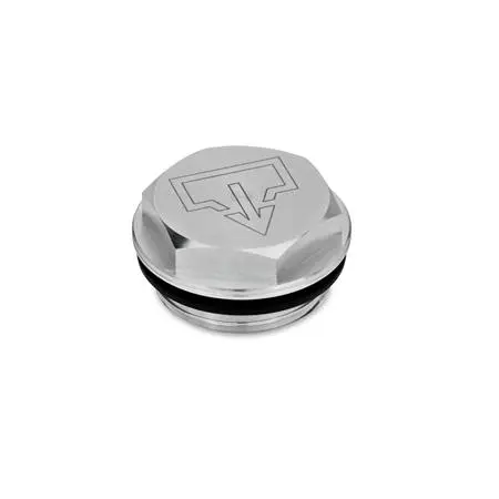 Produktfoto 1 von Verschlussschrauben mit und ohne Symbol, Aluminium, bis 100 °C