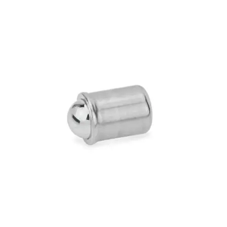 Produktfoto 1 von Federnde Druckstücke, Edelstahl, zum Einpressen, mit Kugel