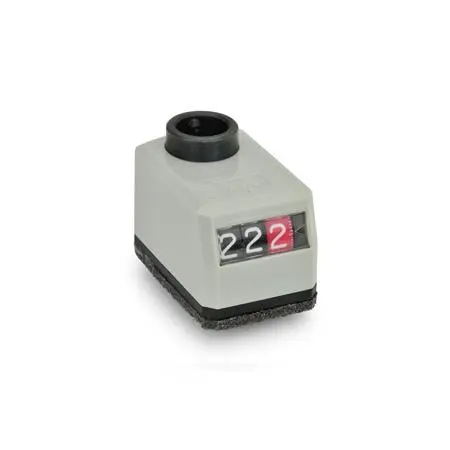 Stellungsanzeiger, 3-stellig, digitale Anzeige, mechanisches Zählwerk, Hohlwelle Stahl