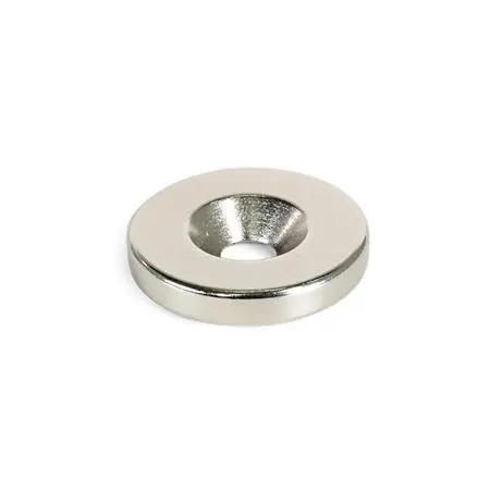 Produktfoto 1 von Rohmagnete, Neodym-Eisen-Bor, Scheibenform, mit Bohrung oder Senkung