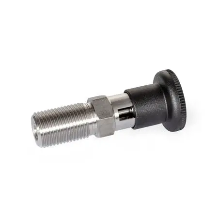 Produktfoto 1 von Edelstahl-Rastbolzen, Werkstoff Nr. 1.4401 (A4), mit Rastsperre