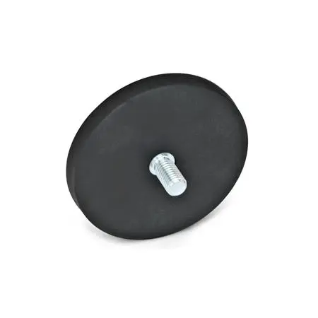 Produktfoto 1 von Haltemagnete mit Gewindezapfen, mit Gummiummantelung