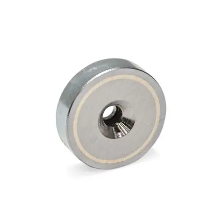 Produktfoto 1 von Flachtopfmagnete mit Bohrung