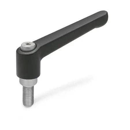 Produktfoto 1 von Verstellbare Klemmhebel, Zink-Druckguss, Schraube Edelstahl