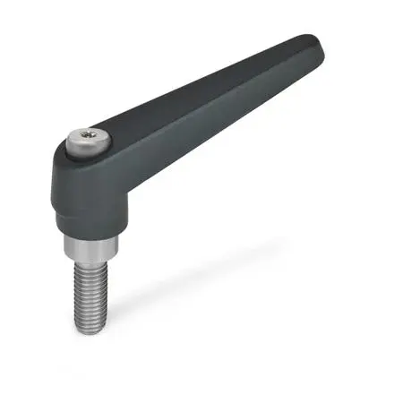 Produktfoto 1 von Verstellbare Klemmhebel, Zink-Druckguss, Schraube Edelstahl