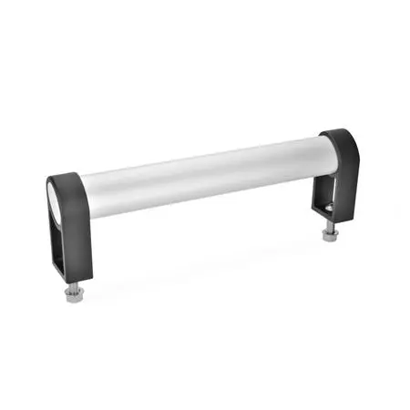 Produktfoto 1 von Ovalrohrgriffe, mit geneigtem Griffprofil, Aluminium, Zink-Druckguss