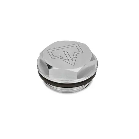 Produktfoto 1 von Verschlussschrauben mit und ohne Symbol, Viton-Dichtung, Aluminium, bis 180 °C